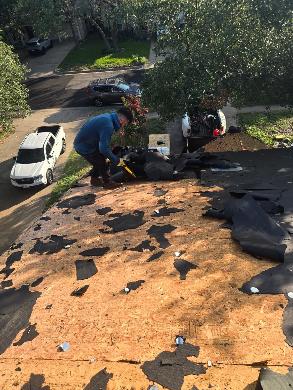 Residential Roofing Replacement and Chimney Flashing Repair in Austin by Caliber Restoration LLC