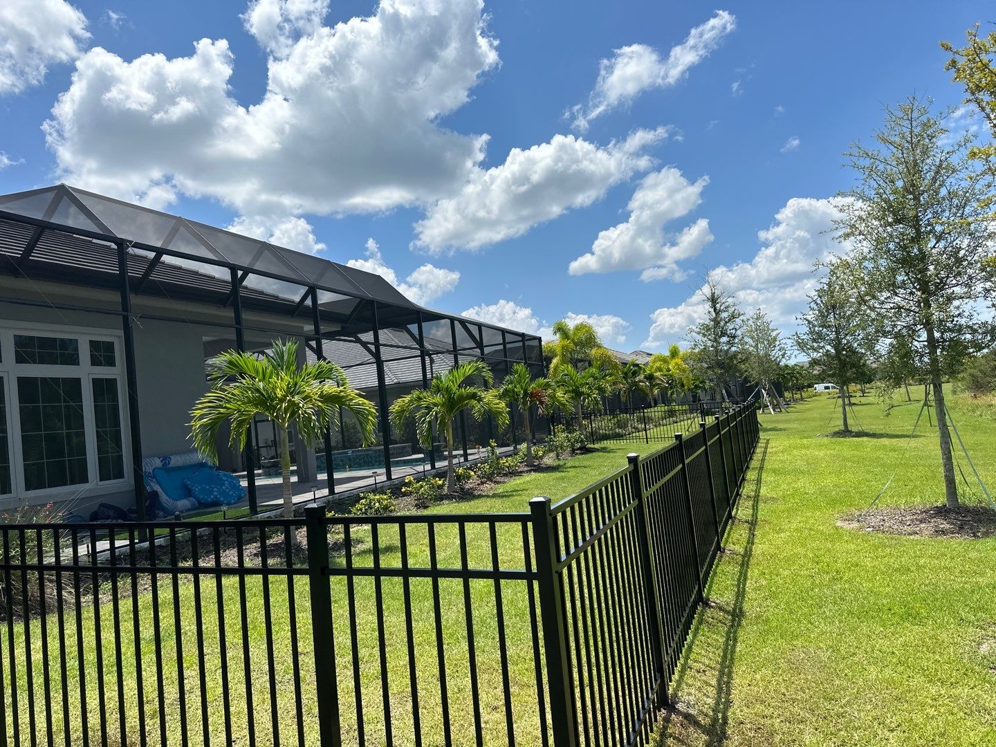 Aluminum Fence Installation using 3 Rail Aluminum Fence by Asap fence and gates, LLC