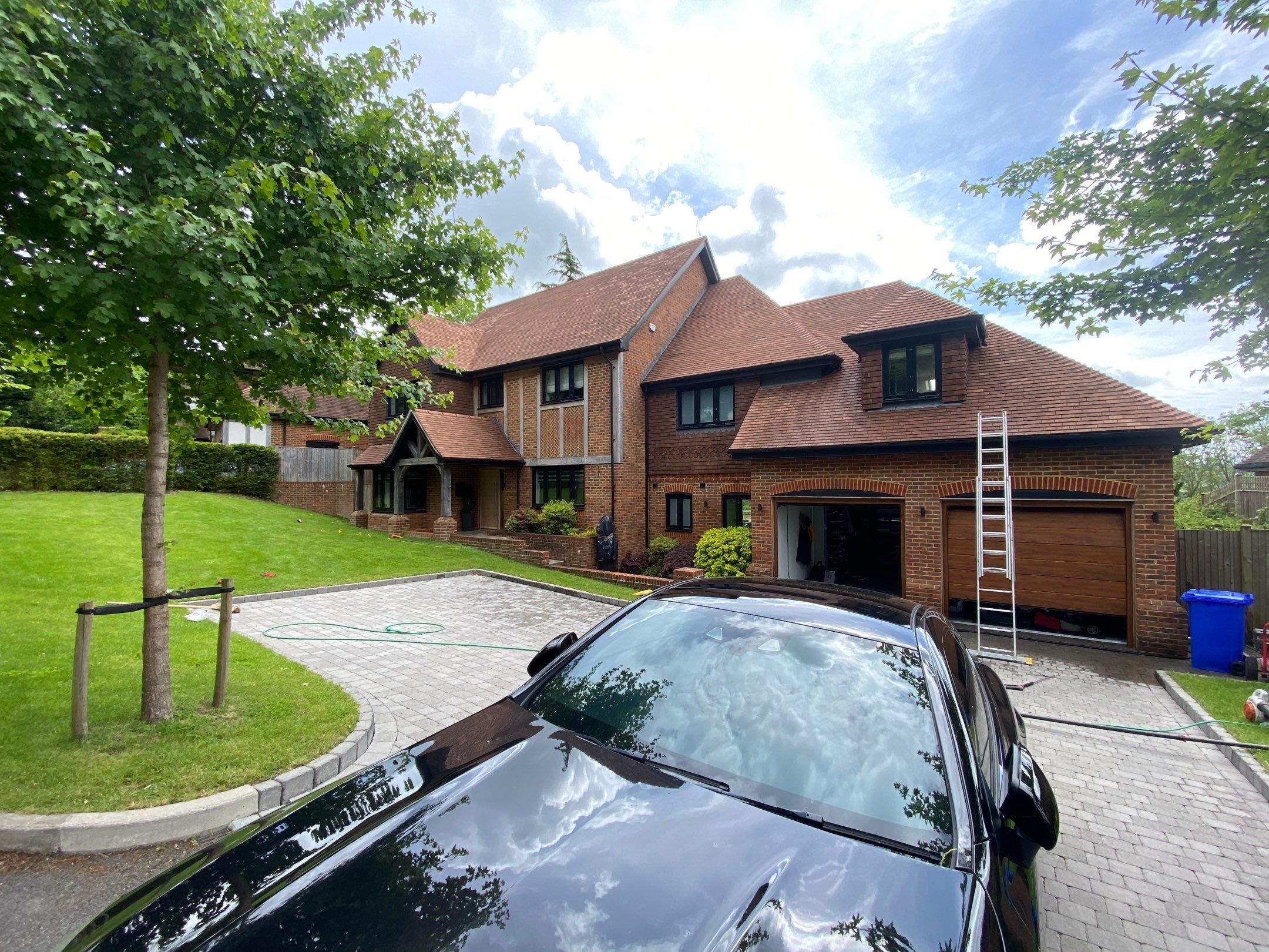Roof Patio Driveway Clean using Honda 15lpm Low Pressure Washing Machine by Ges Exterior Cleaning ltd