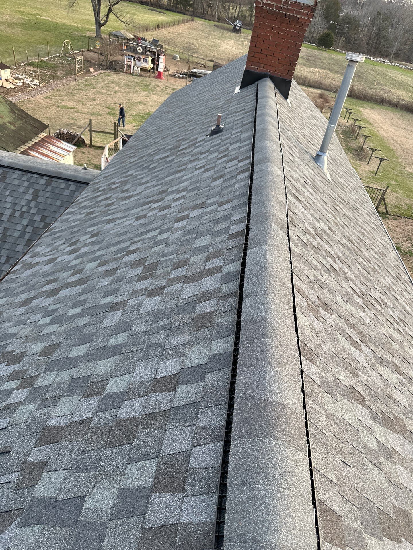 Residential Roofing Installation using GAF Timberline HDZ Harvest Blend in Nantucket Morning by Undersun Roofing 