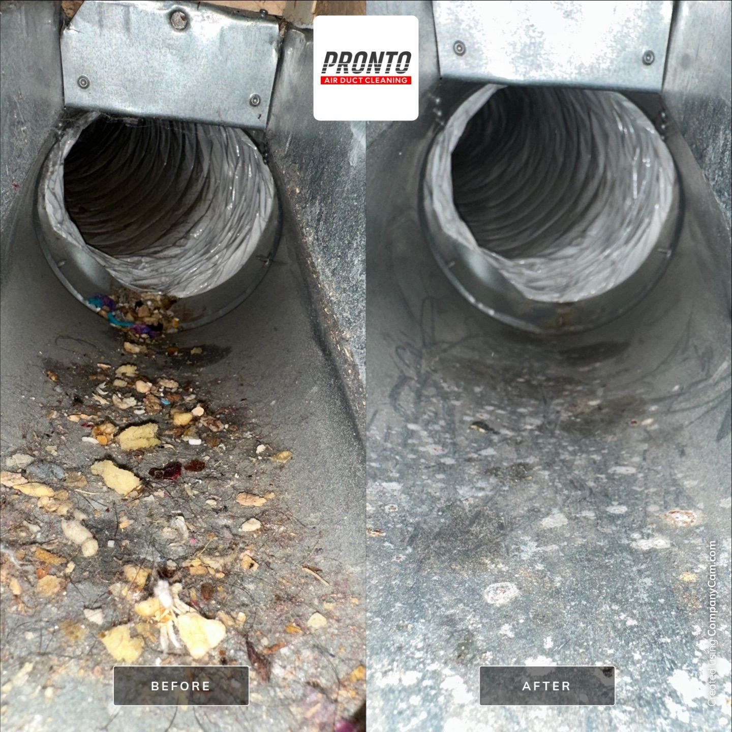 Air duct cleaning using Hypervac by Pronto Air Duct Cleaning