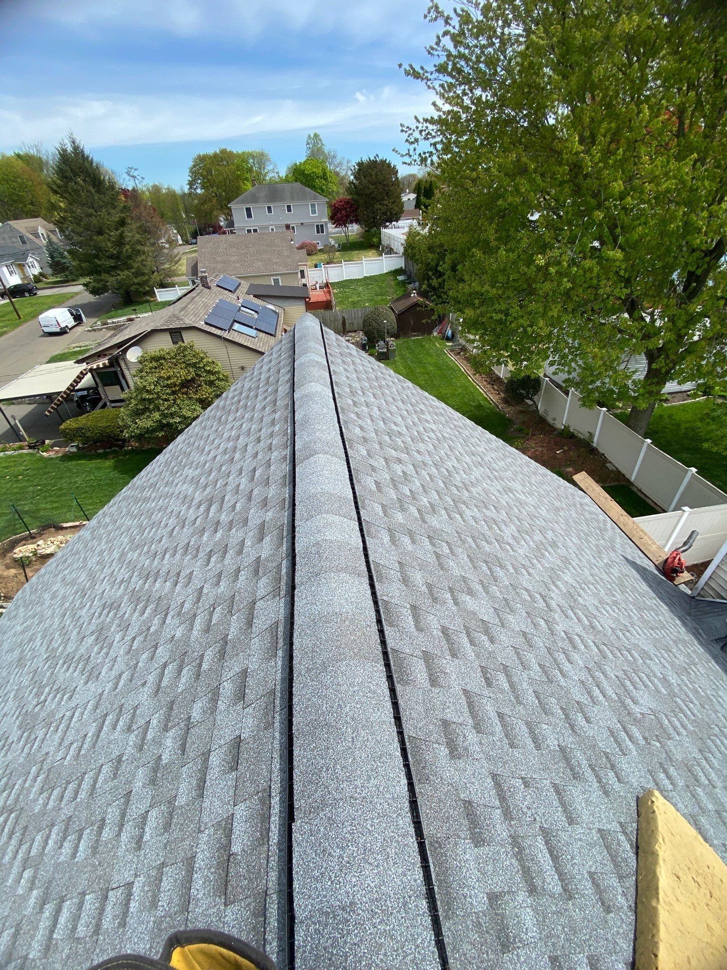 Norwalk DiGiorgi customer gets beautiful new roof! by DiGiorgi Roofing and Siding Inc
