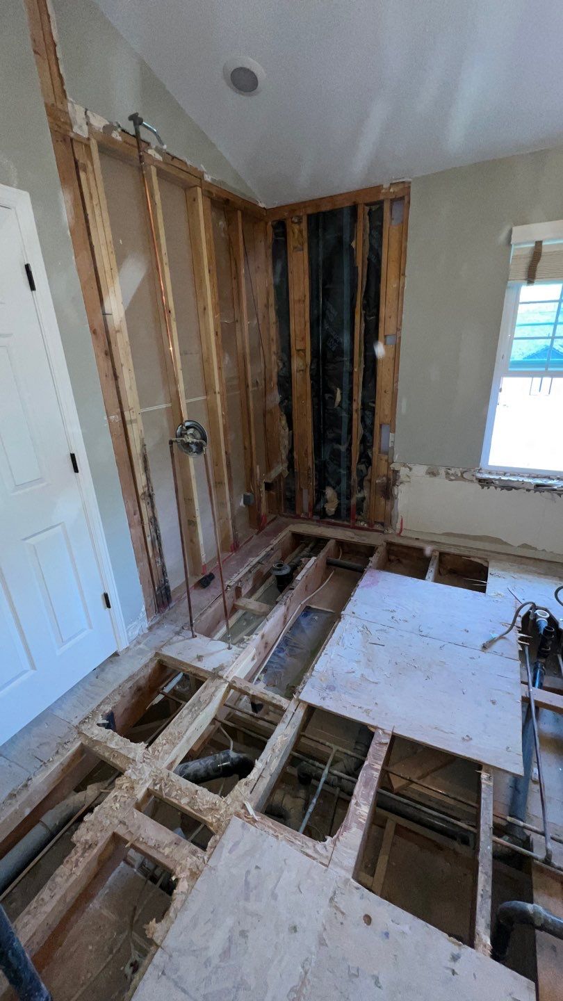 Two Bathroom Remodel  by Plumbing Connect Systems LLC