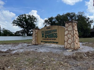 Monument Sign for Johnson Springs