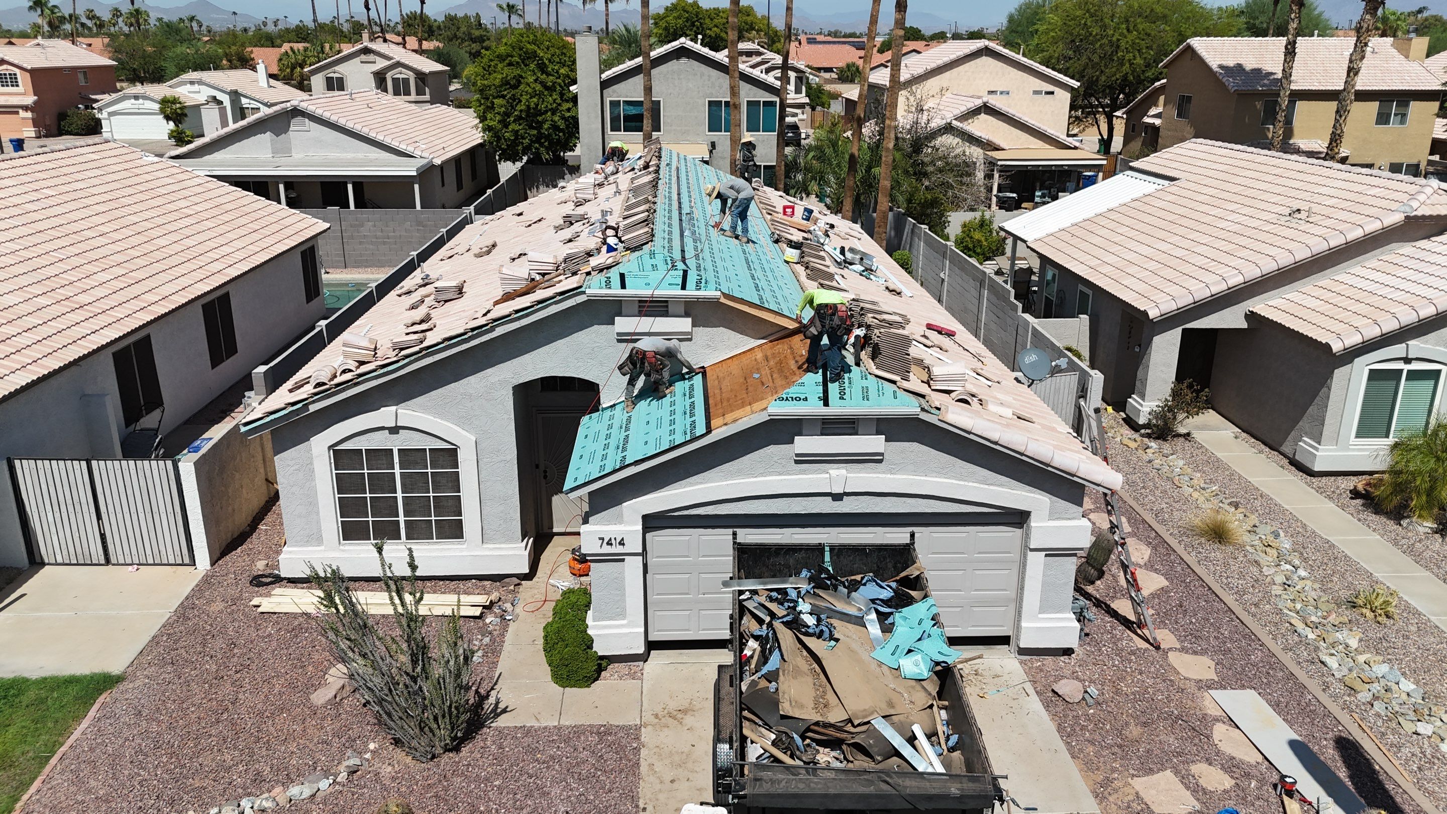 Project in Mesa, AZ by Saint Roofing