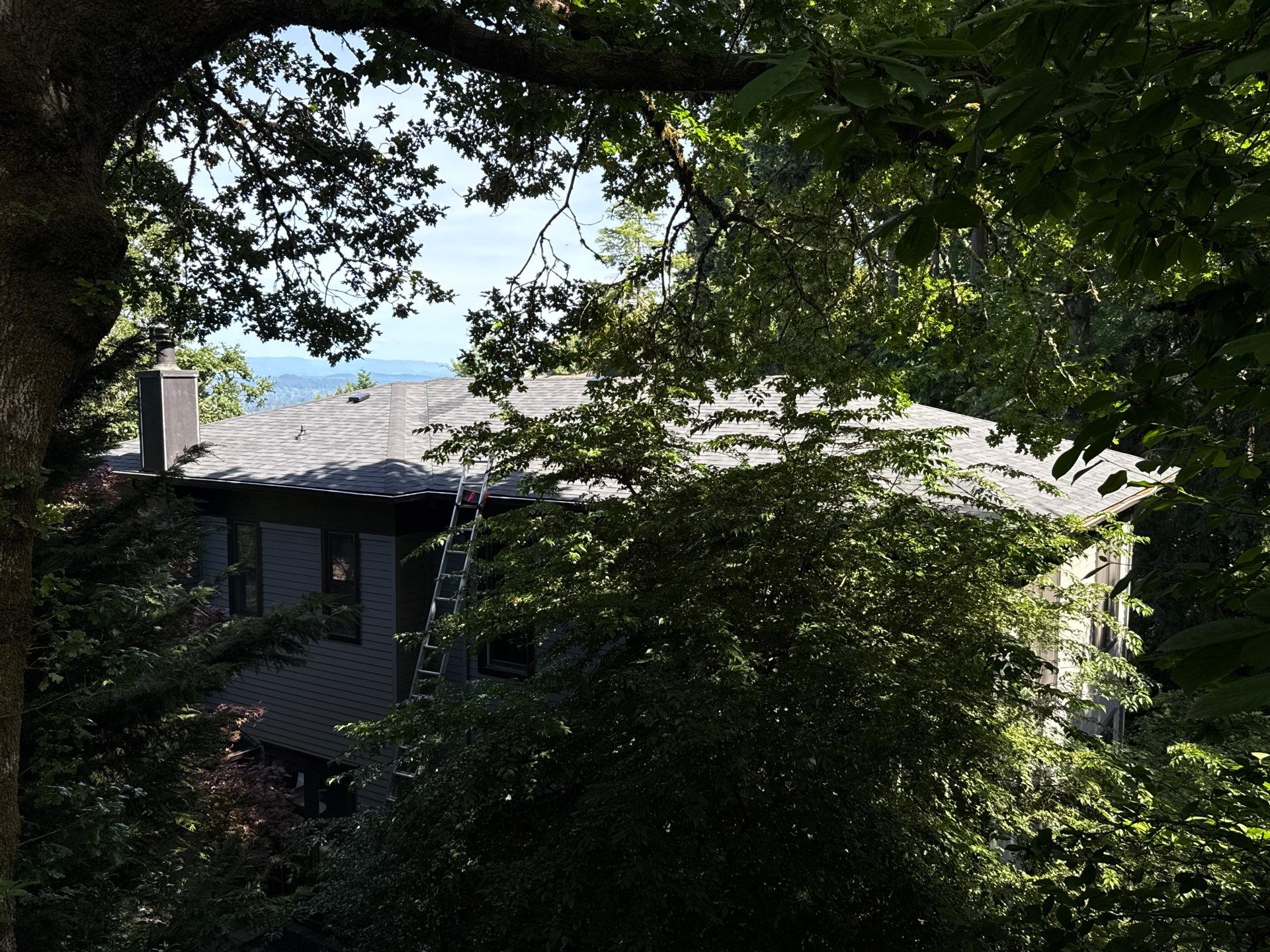 Project in West linn by Tom Leach Roofing