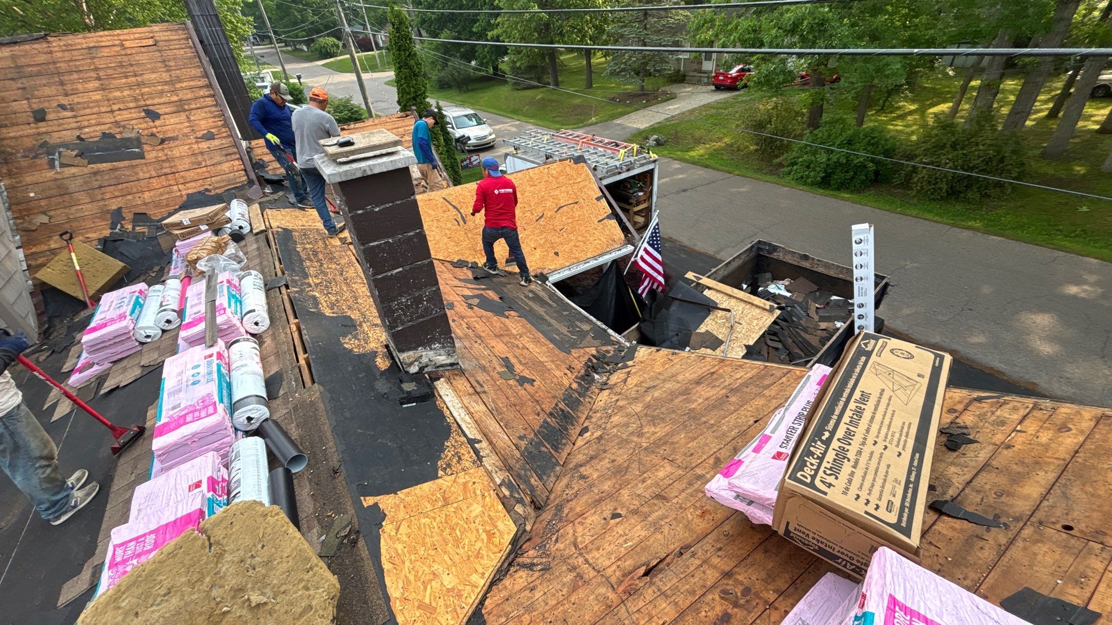 Roof Replacement using Owens Corning Sand Dune by 180 Contractors