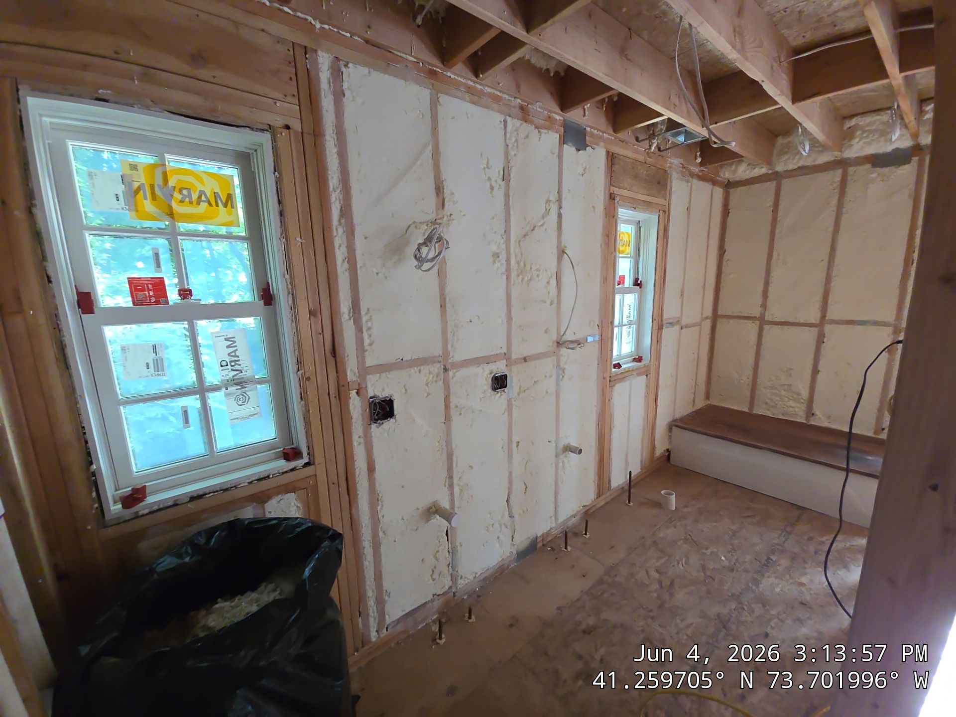 Attic, Walls and Rim Joist Insulated with Spray Foam by NYS Foam & Energy