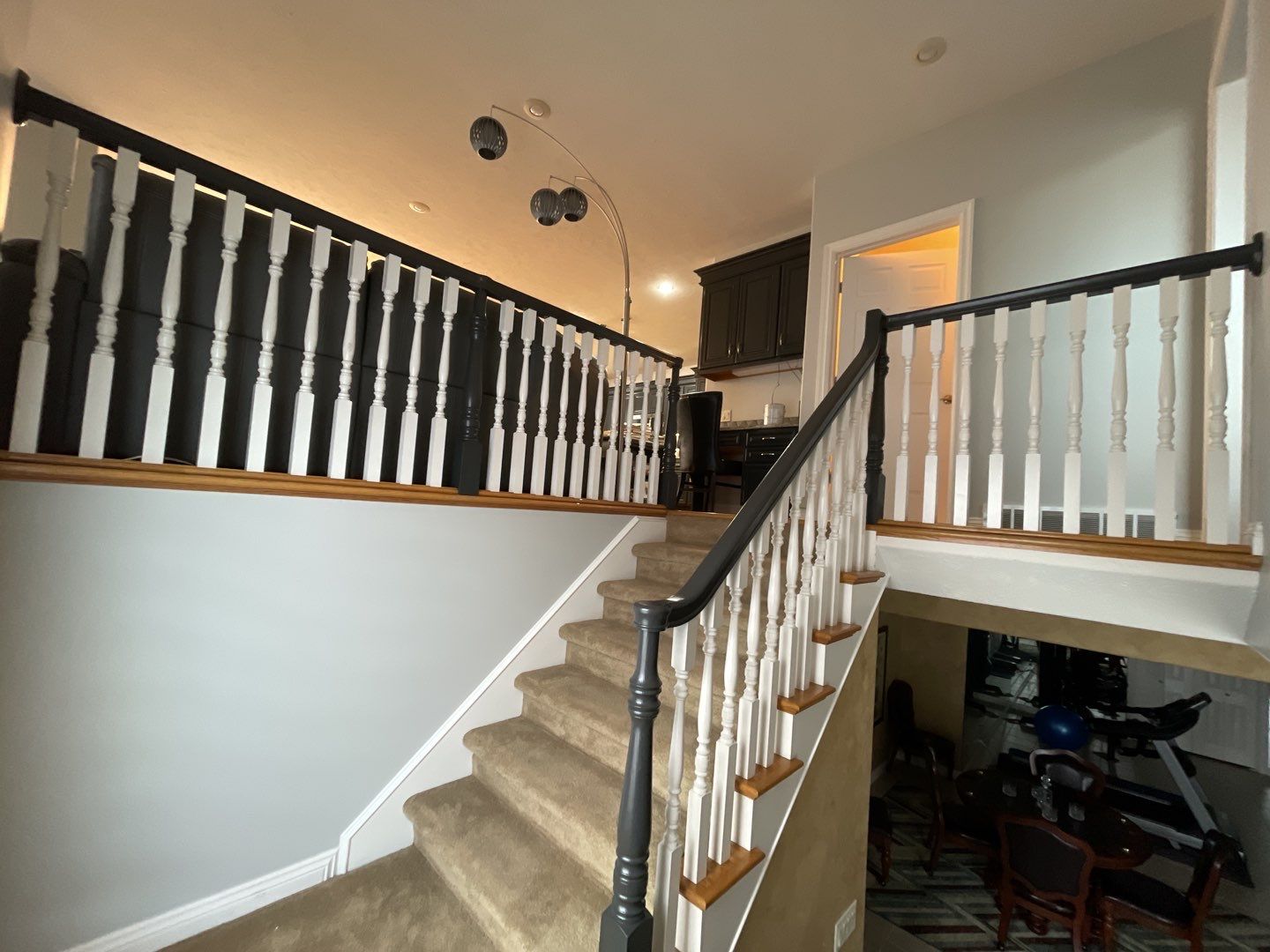 Painting Hardwood using Sherwin Williams paint by Lightning Exteriors