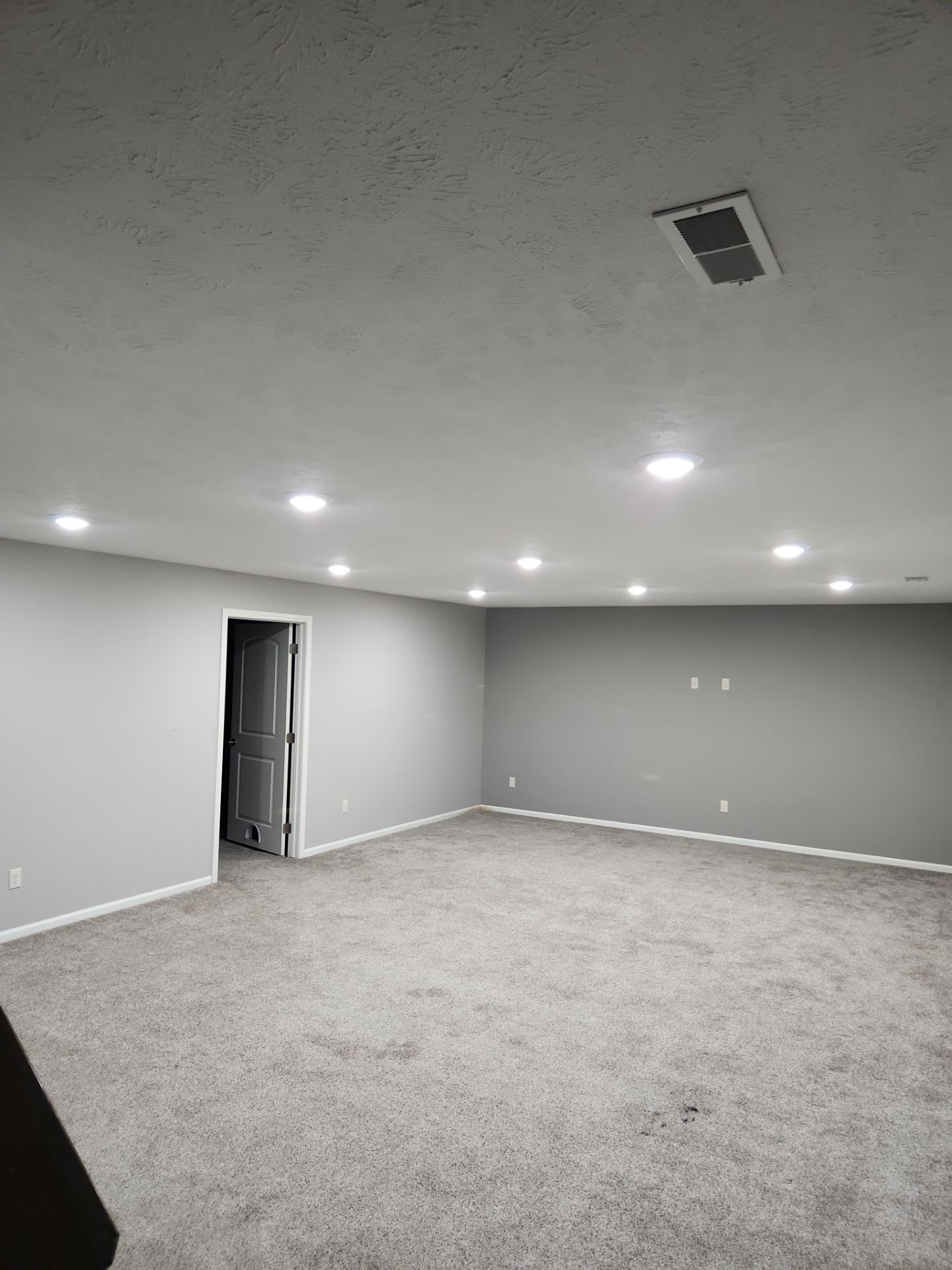Installed LED Disc Lights Family Room by Abe Electric 
