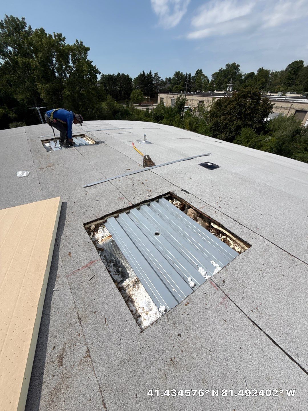 Project in Warrensville Heights by Commercial Roofing and Coating Systems 