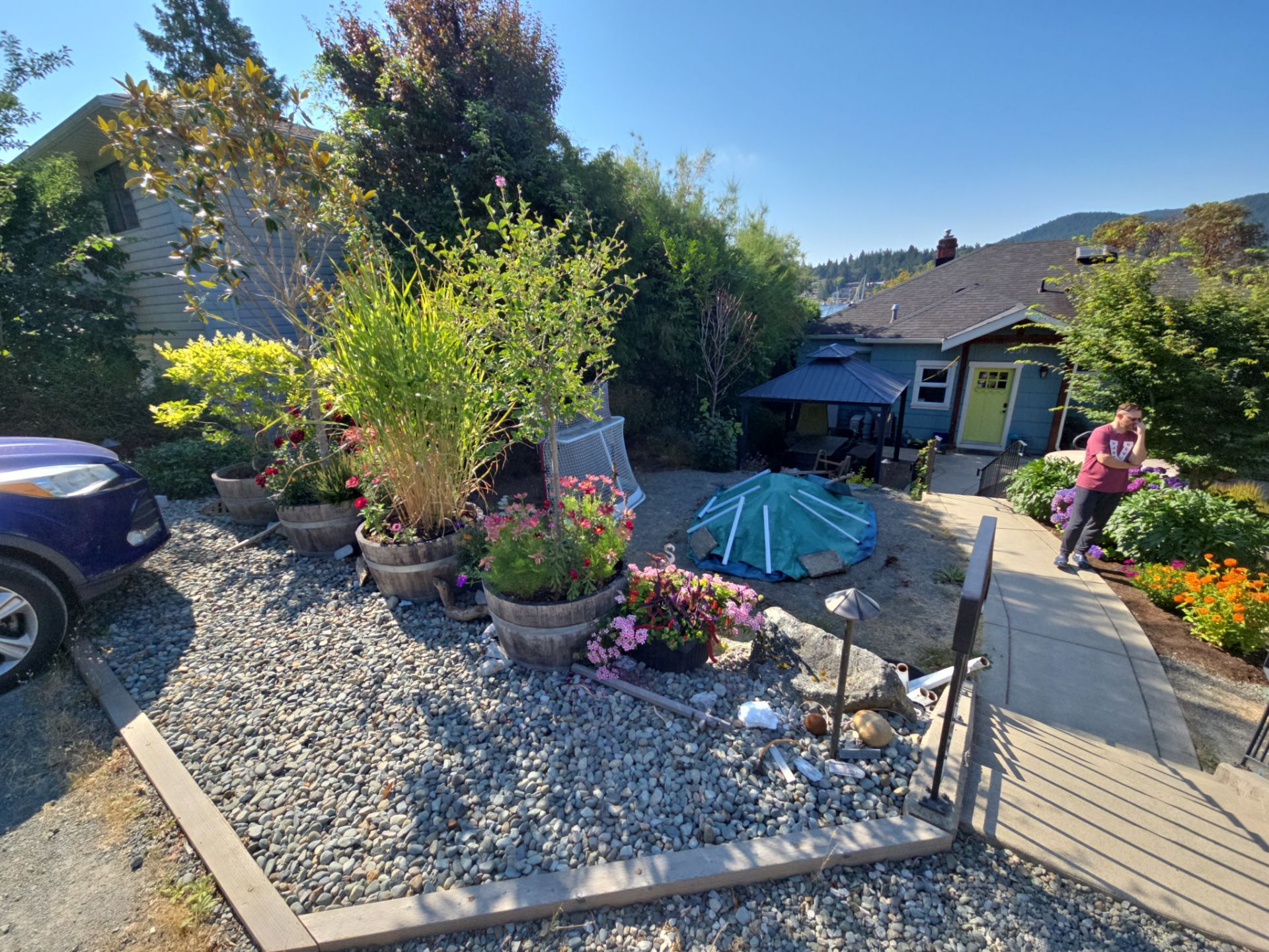 Backyard Transformation — Custom Shed, Paver Patio & Retaining Wall by Habanero Garden and Exterior Care