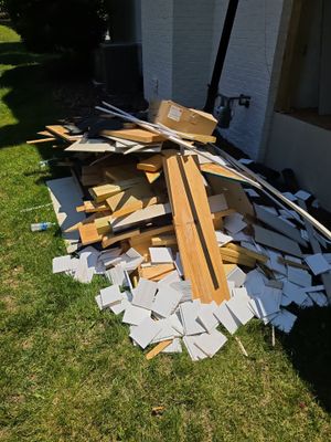 Job site clean up in Charlotte