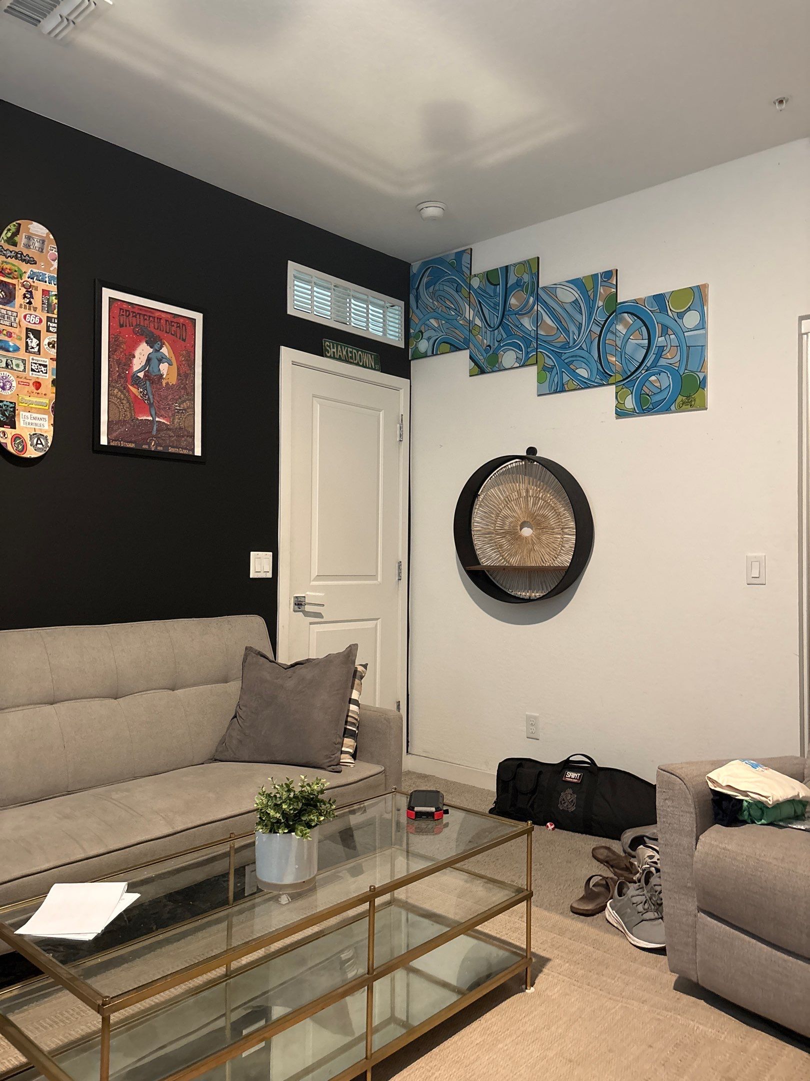 Custom Living Room Gallery Wall and Media Installation in Buckeye by CompanyCam Sales Demo