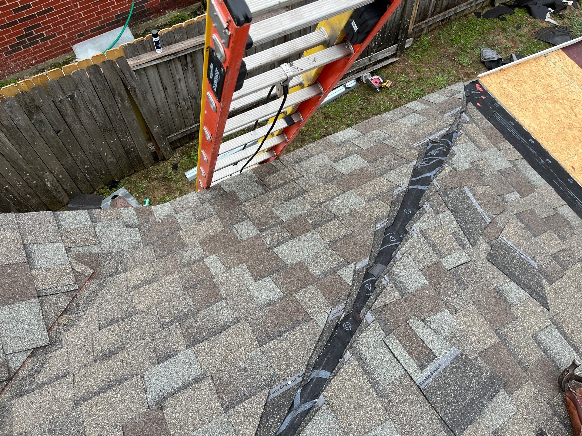 Residential Roofing Installation using Owen's Corning Duration (Lifetime) Shingles by Roof Repair Company