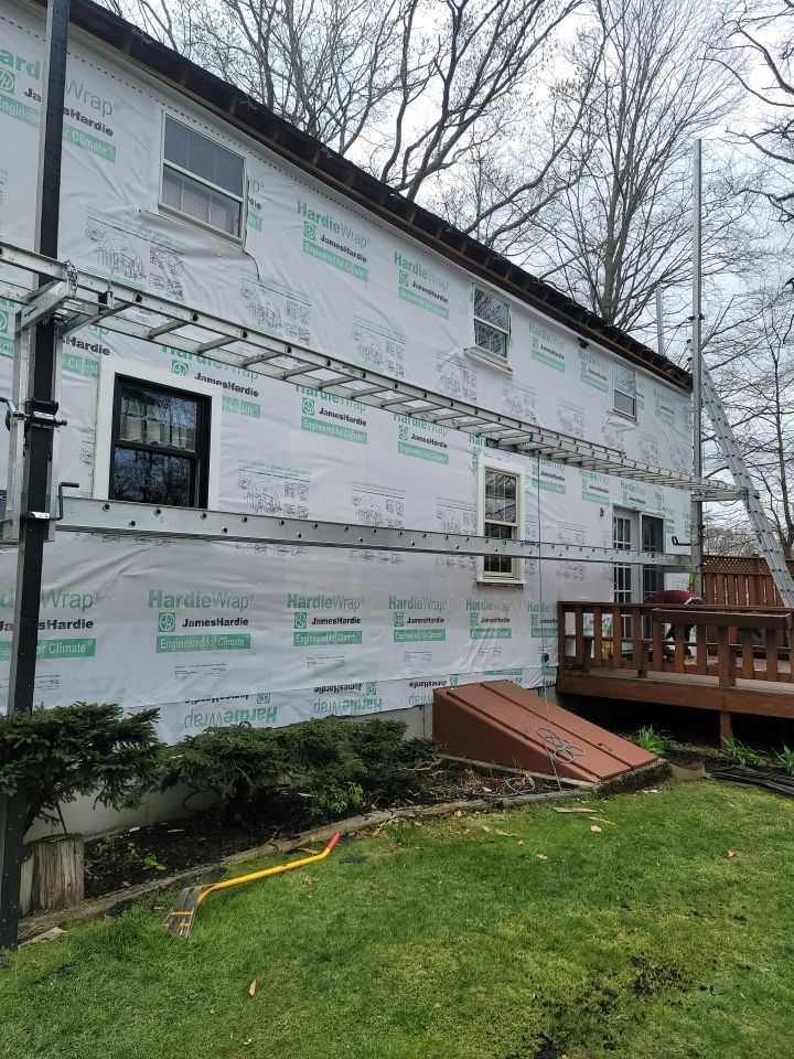 Siding Installation using James Hardie by UBrothers Construction