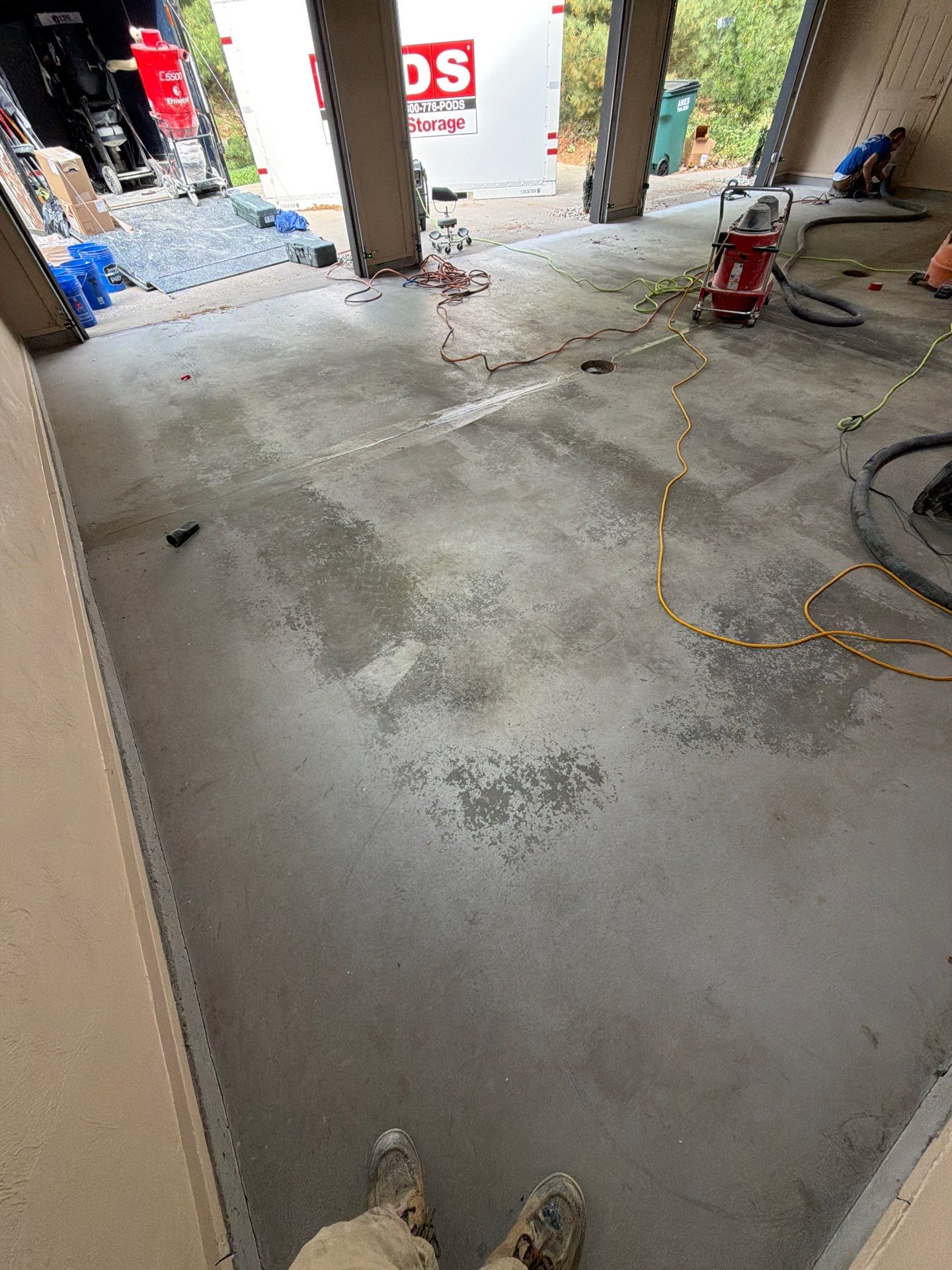 Multi-Colored Epoxy Flake Garage Floor Coating in Norton Shores by Gordon Painting