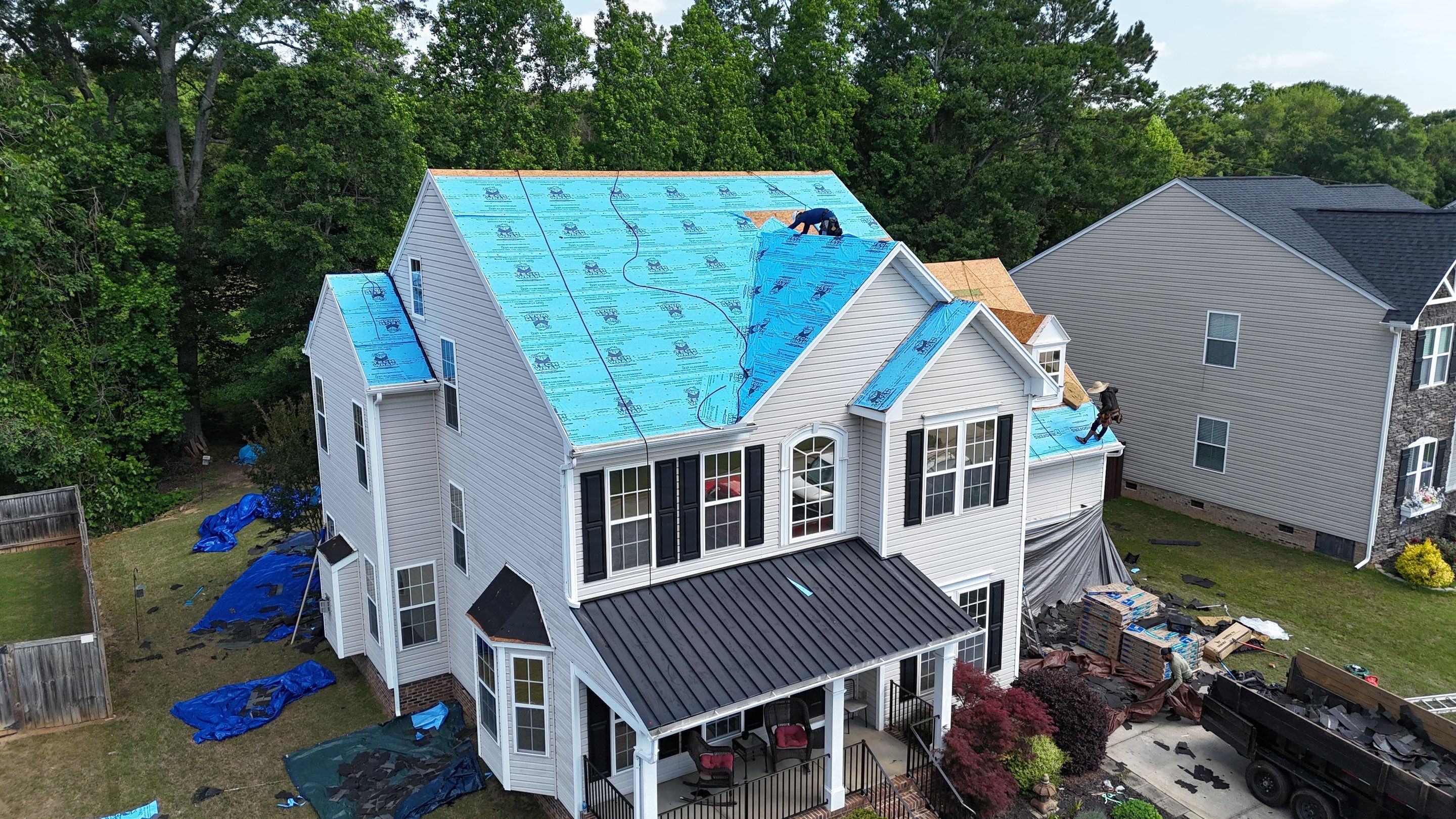 Full Asphalt Shingle Roof Replacement in Simpsonville, South Carolina by Roofers LLC