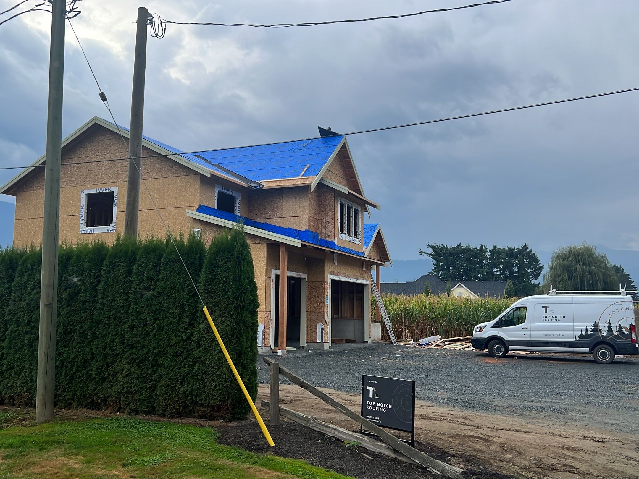 Residential Roofing Installation using GAF Charcoal HDZ by Top Notch Roofing Inc