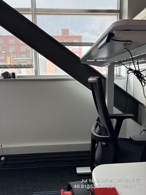 Commercial Office Interior Upgrades Featuring Linear Wood Ceiling Baffles
