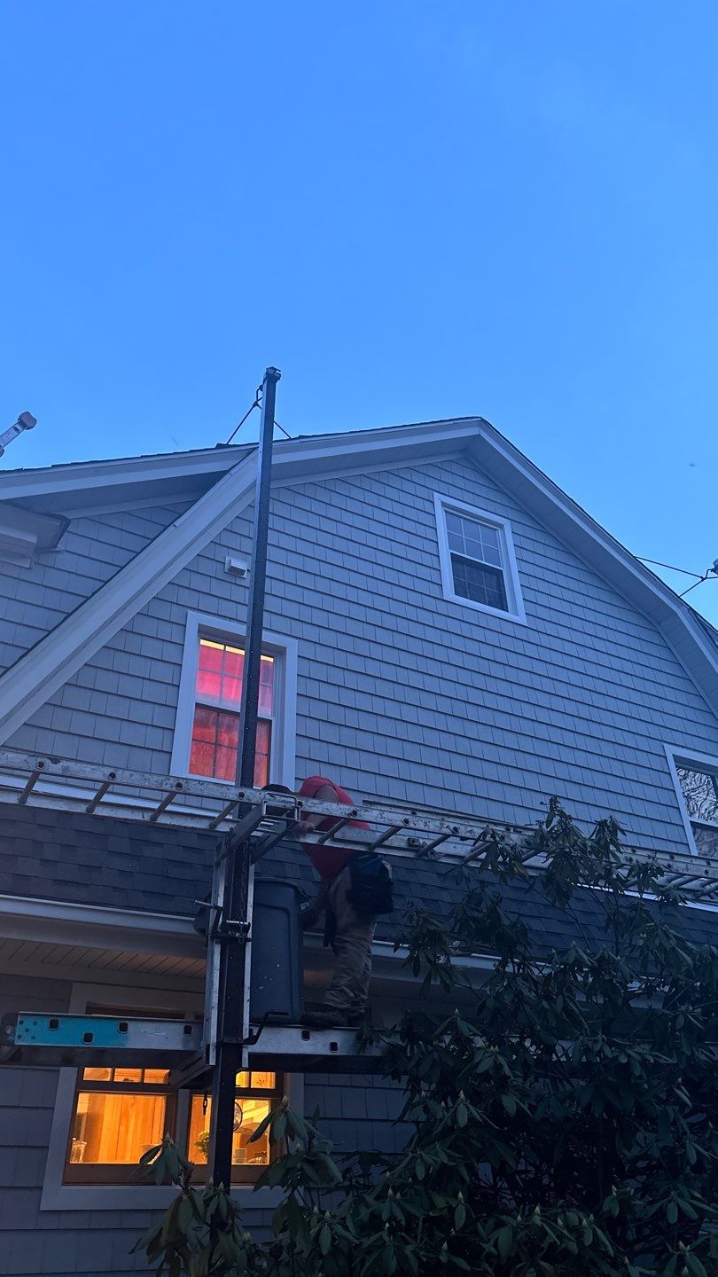 Siding Installation using Certainteed Cedar Impressions Sterling Gray by A Plus Exterior