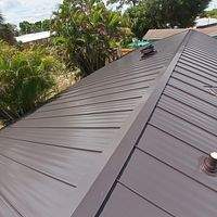 24ga 1" Nail-Strip Dark Bronze by Total Roofing System The Metal Roof Experts