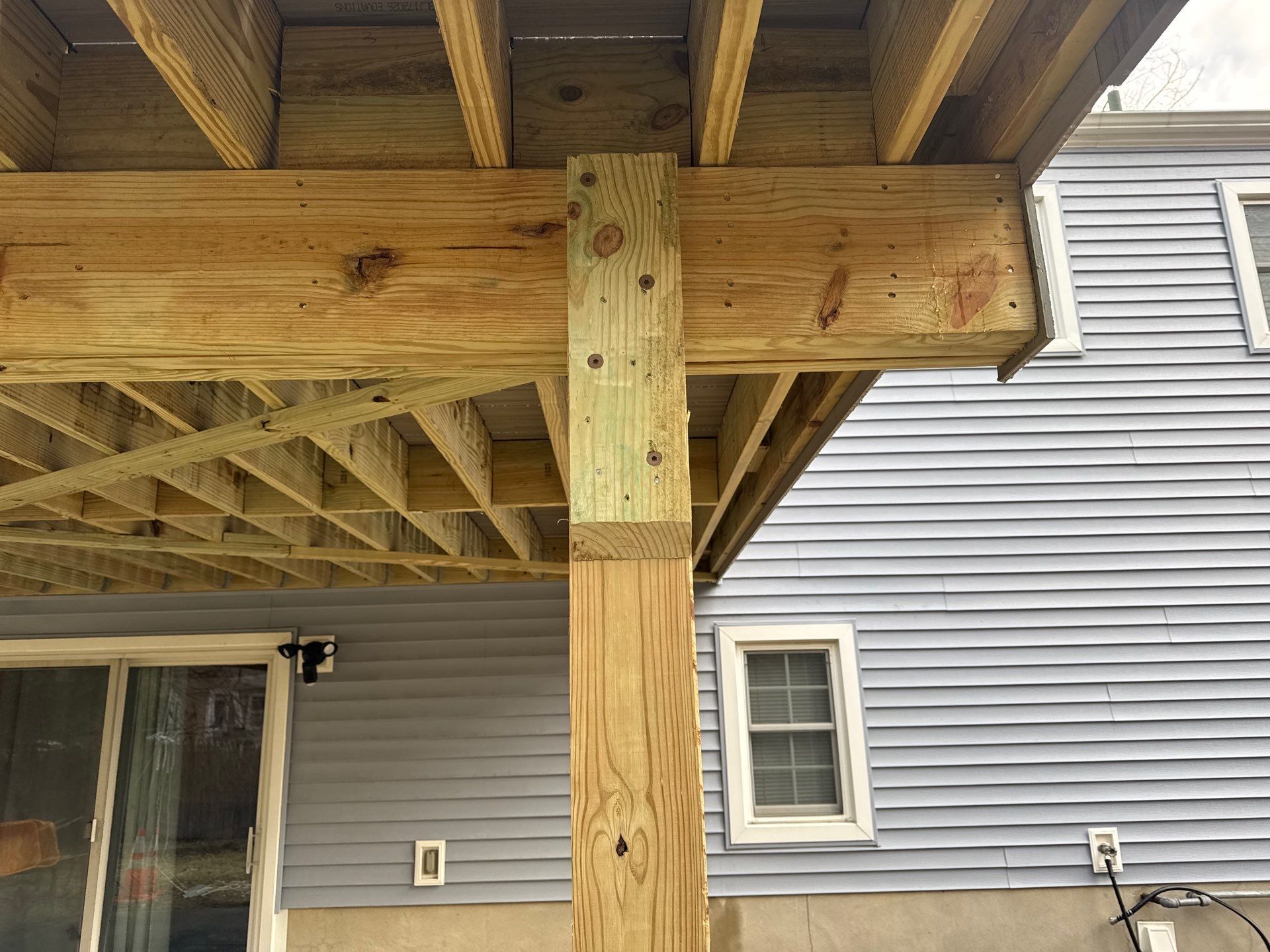 New Deck using Deckorators  decking and vinyl railings by deck guardian