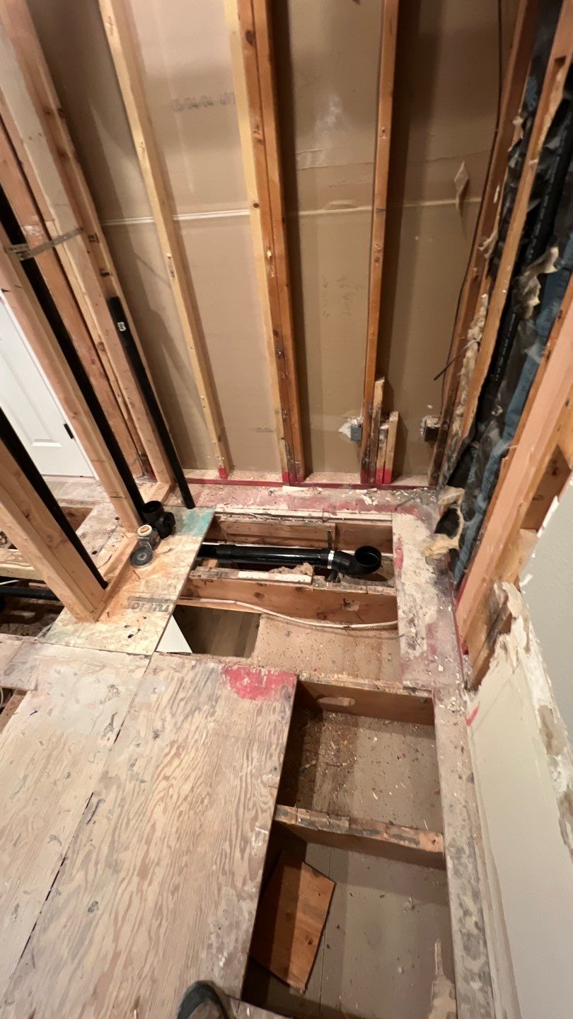 Two Bathroom Remodel  by Plumbing Connect Systems LLC
