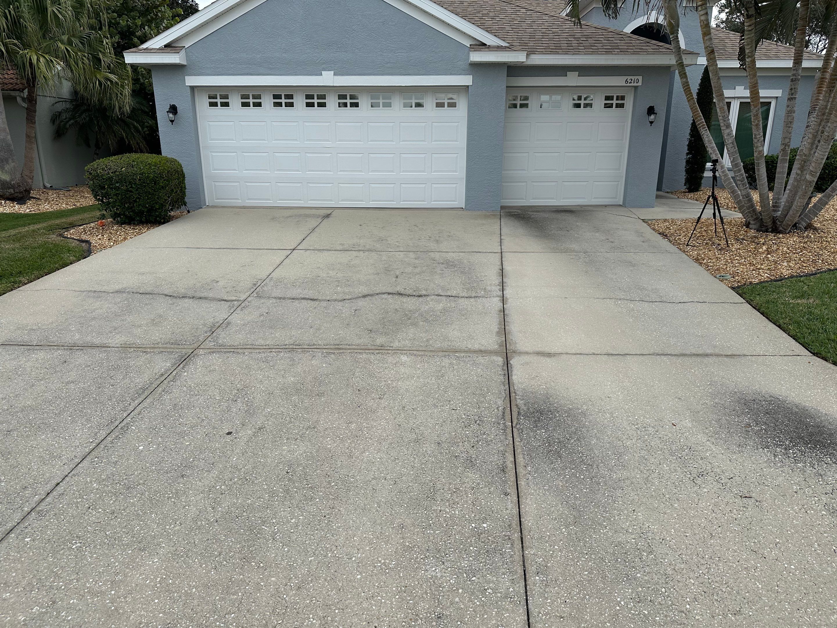 Concrete Driveway, Entryway & Street Curbing Cleaning in Fairways at Imperial Lakes, Palmetto, FL | Sunshine AquaWash by Sunshine AquaWash