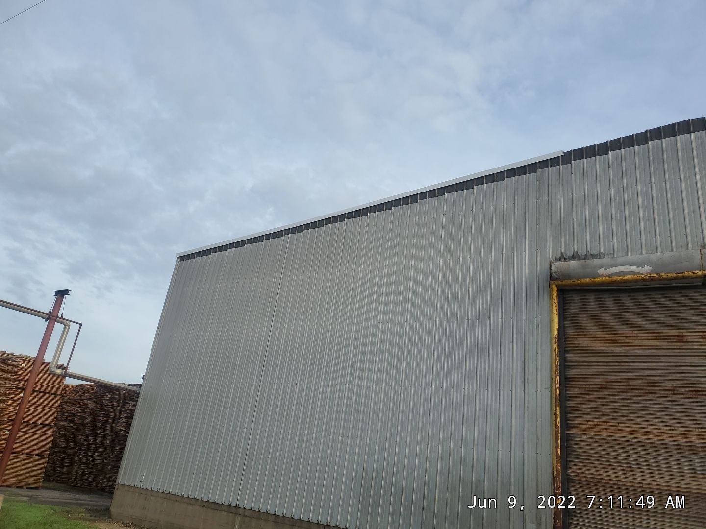 Commercial Roofing Installation using Aluminum Roofing panels by Hostetler Roofing
