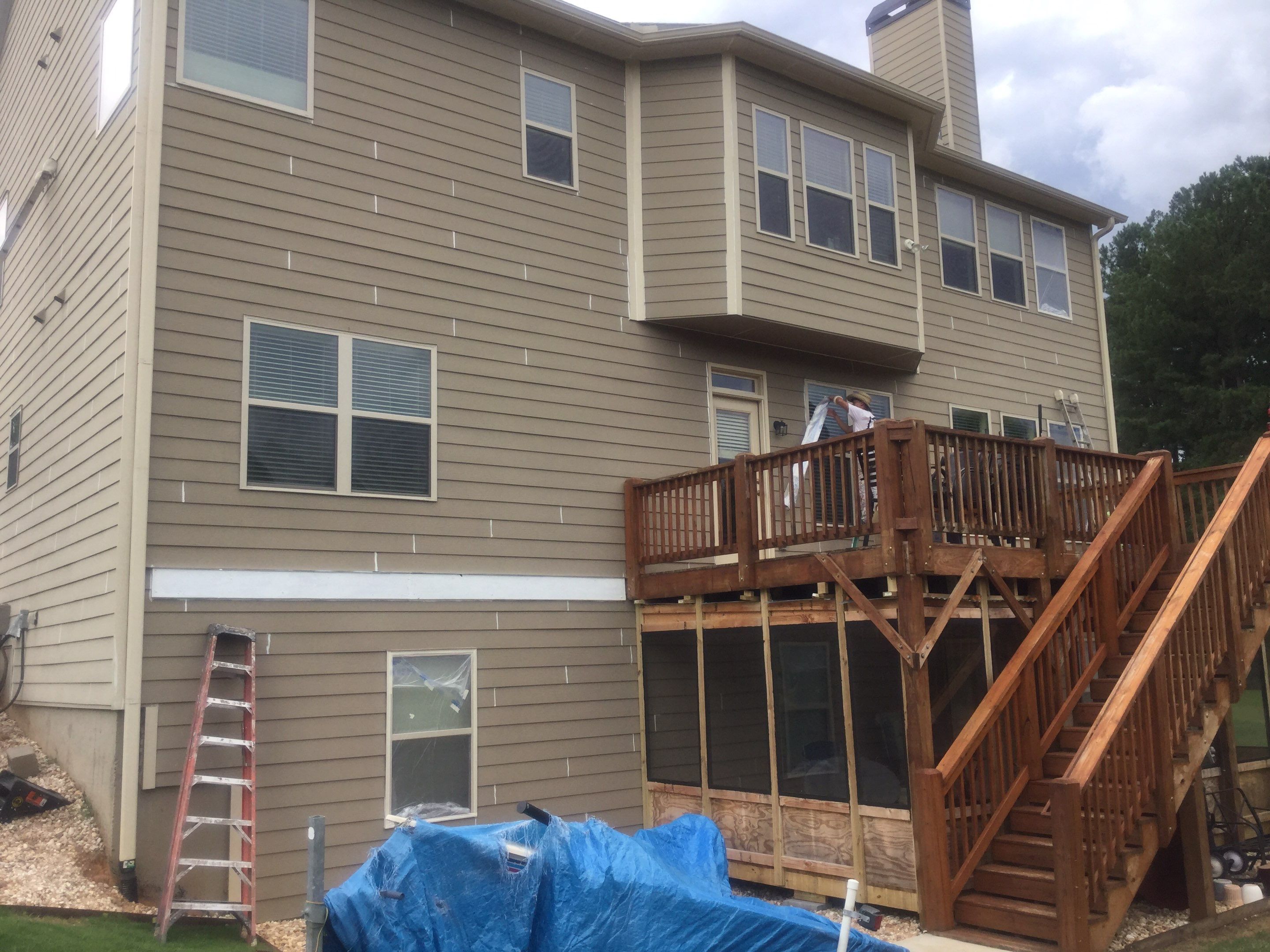 Full Exterior Siding and Trim Painting in Powder Springs by Swift Home Renovations