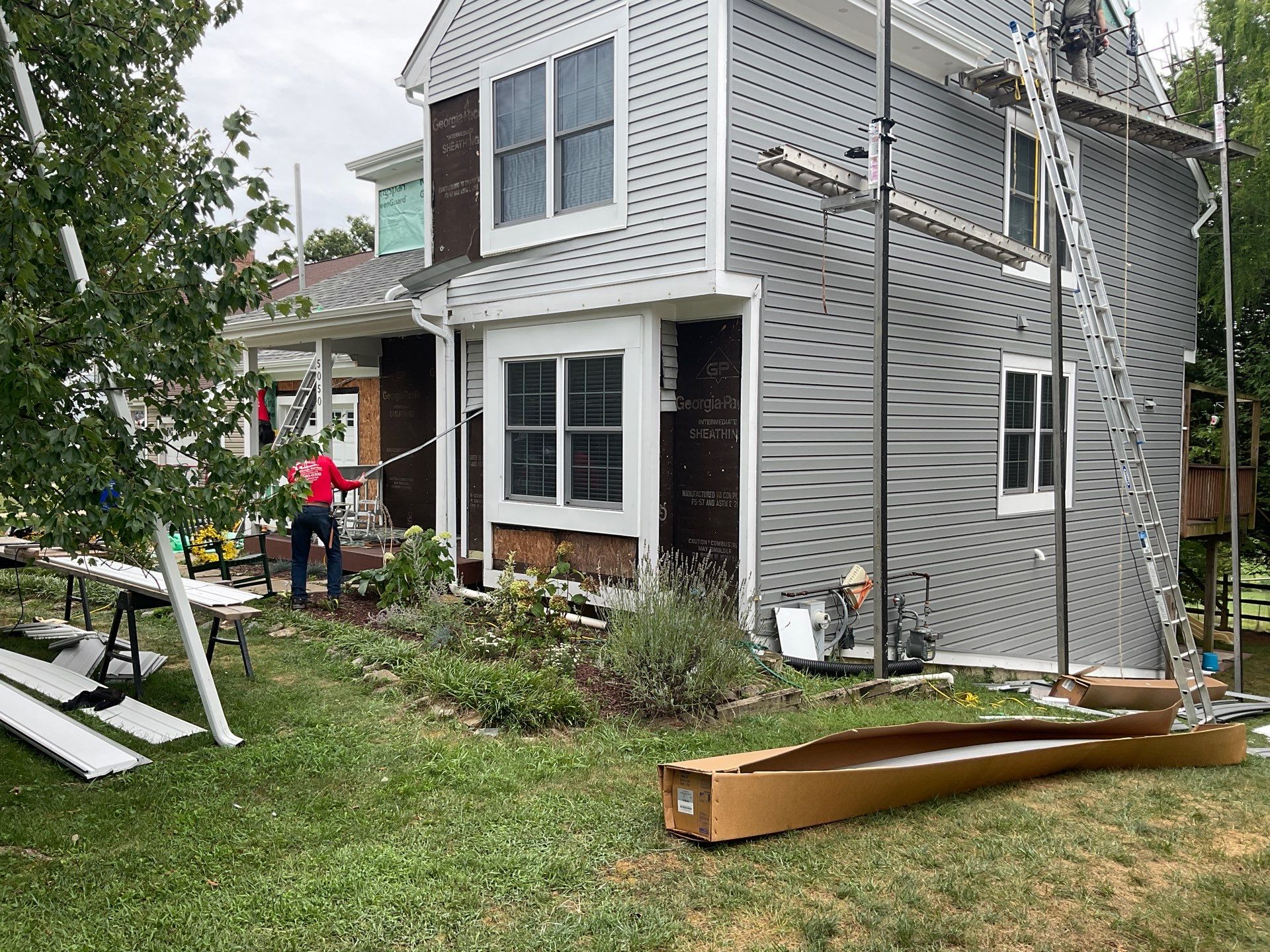New Prodigy siding with One-piece insulated siding system & Exterior painting   by Alpha Design Services