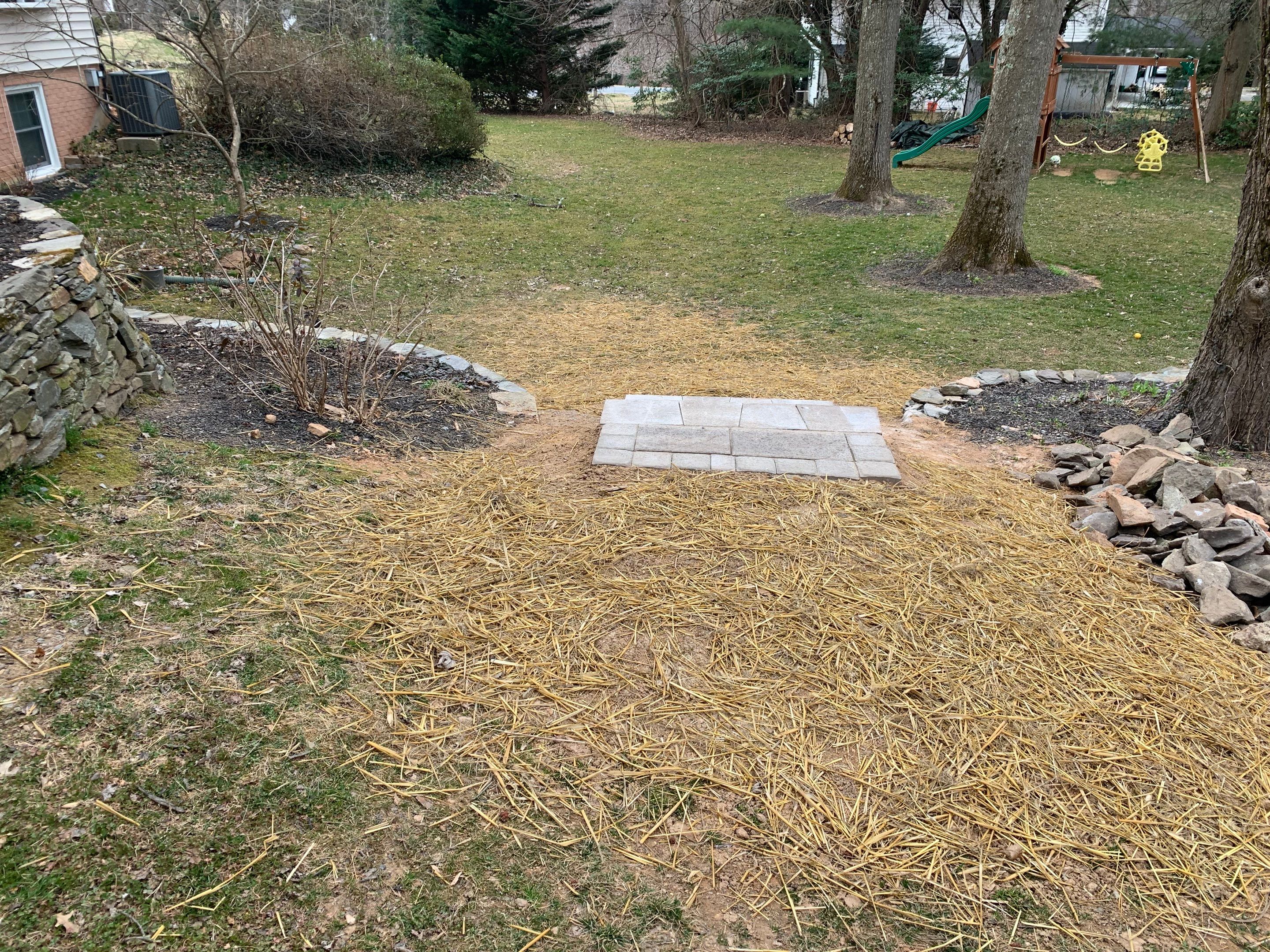 Front Walkway Remodel using Techo-Bloc Pavers by The Smet Companies, LLC
