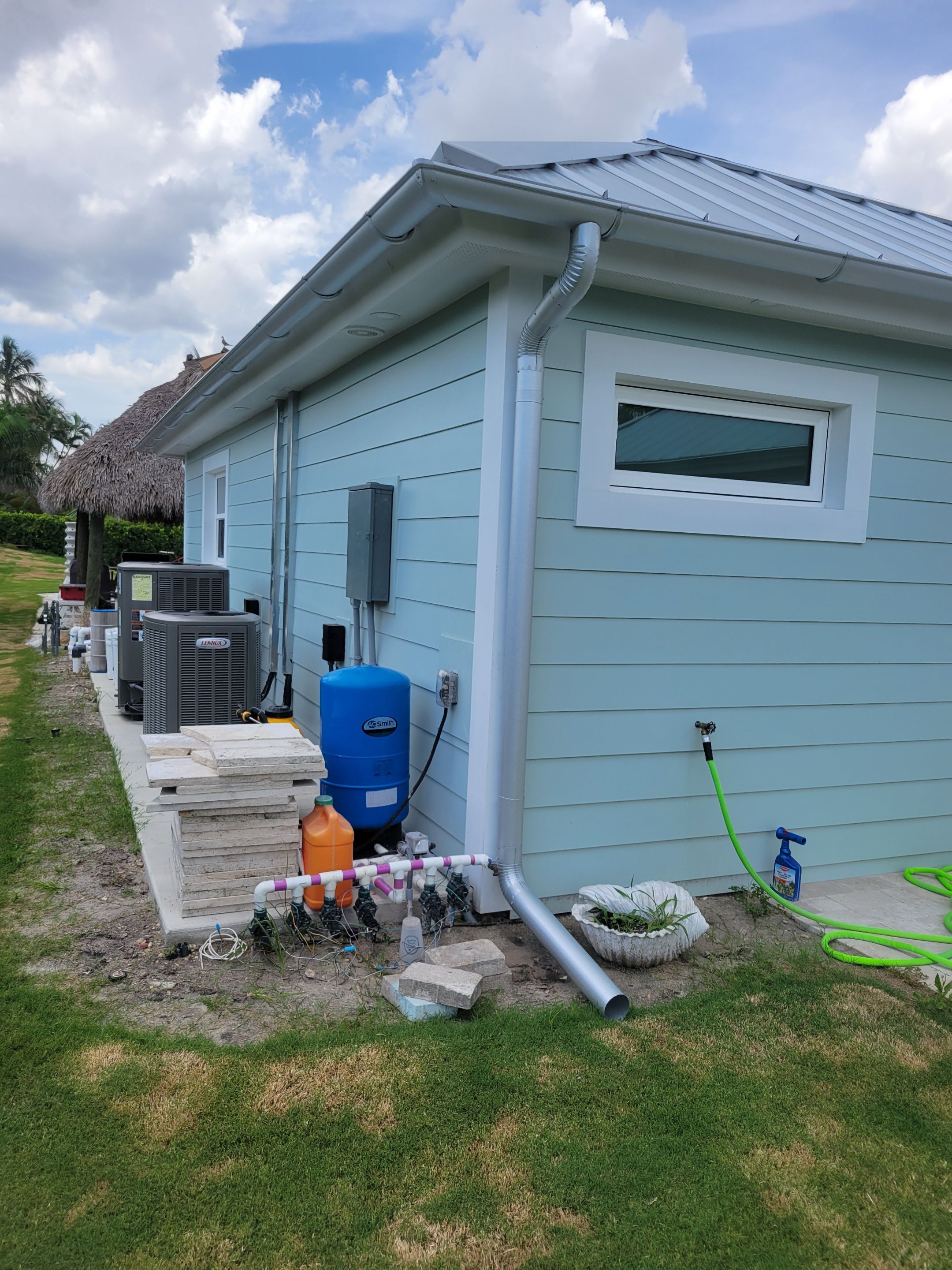 Half-Round Aluminum Gutters in Fort Myers FL by Gutter Professors