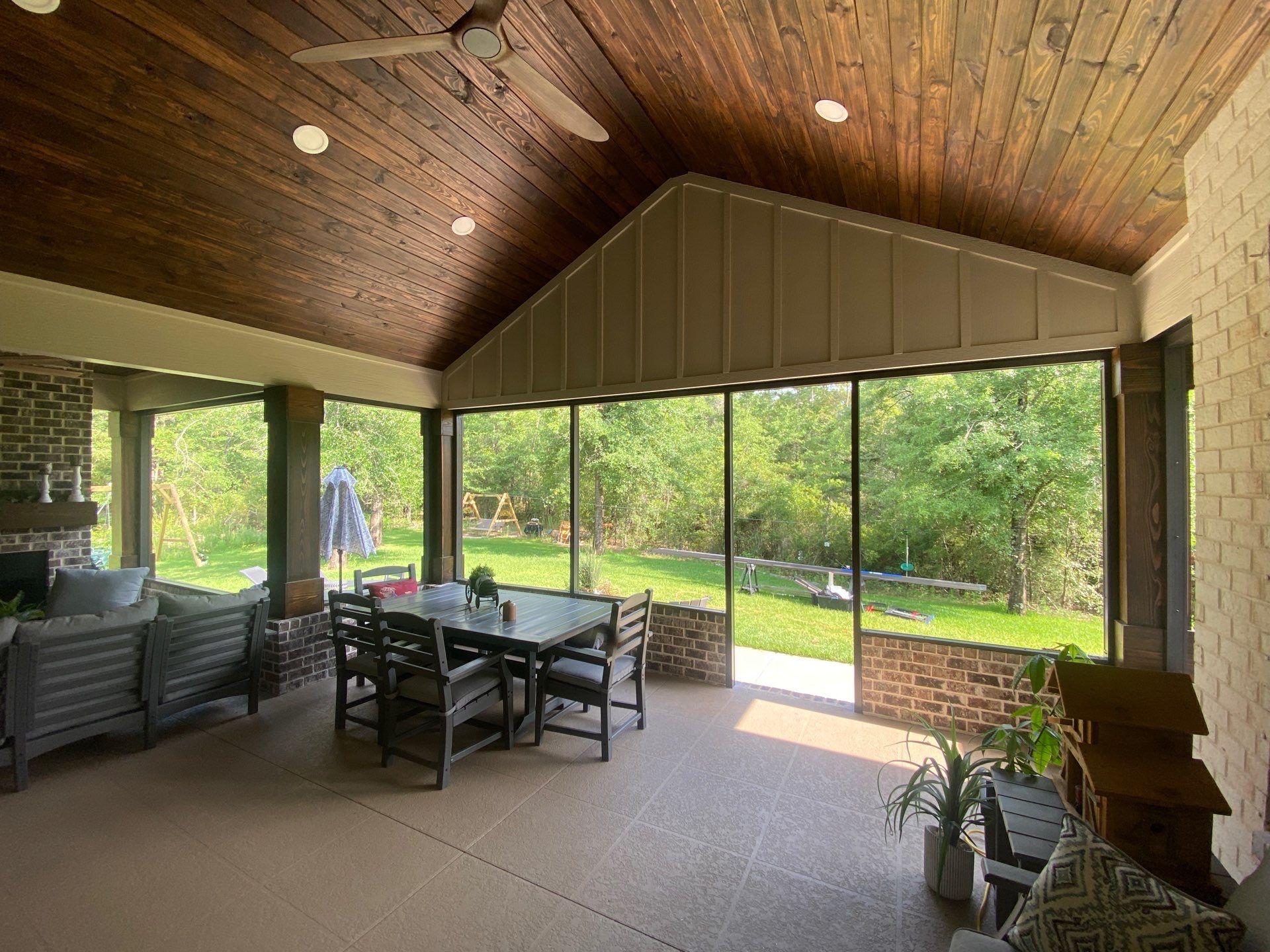 Cathedral Screen Room in Pace by Titan Sunrooms