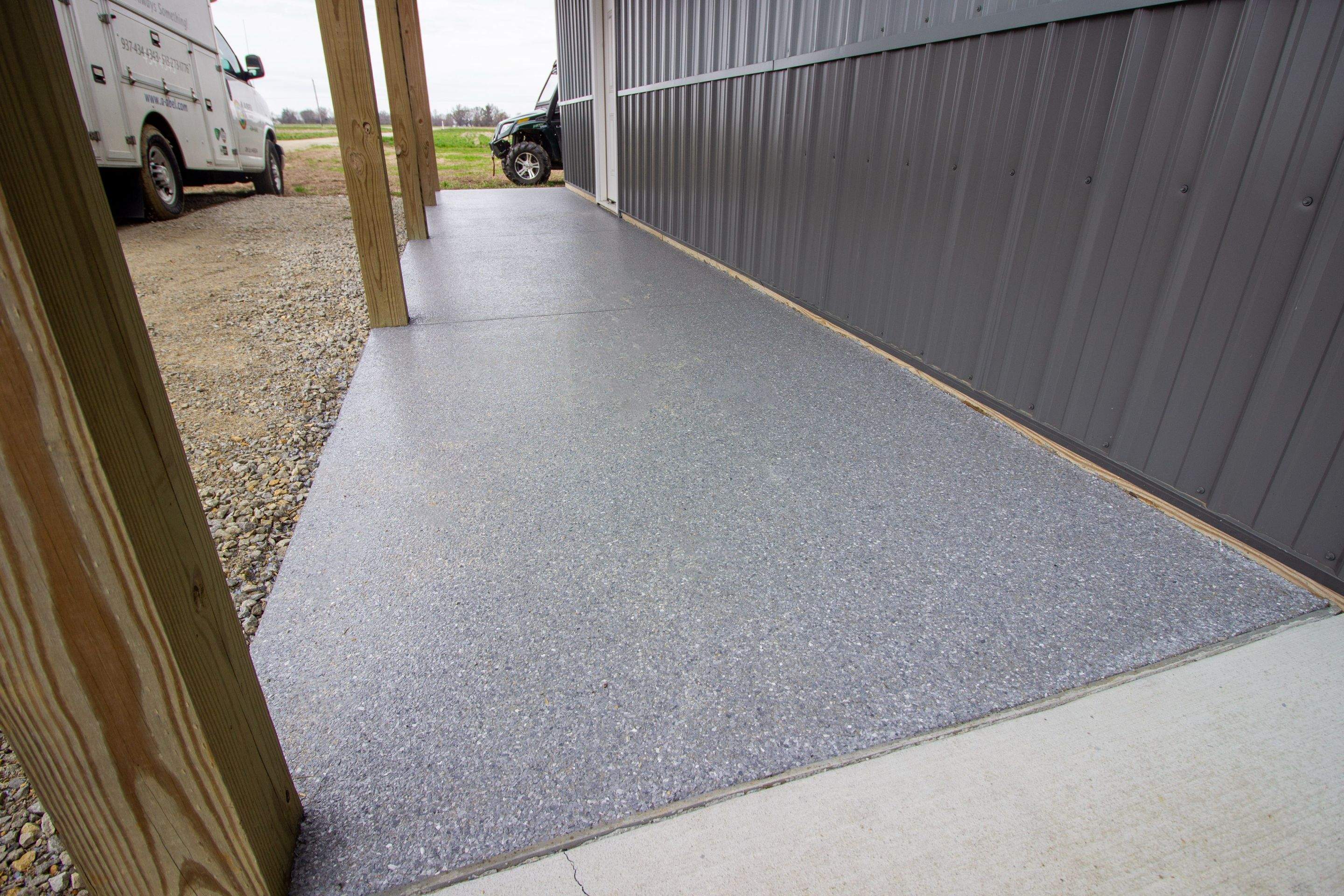 Garage, Barn and Patio Floor using Granite by Your1DayFloor.com