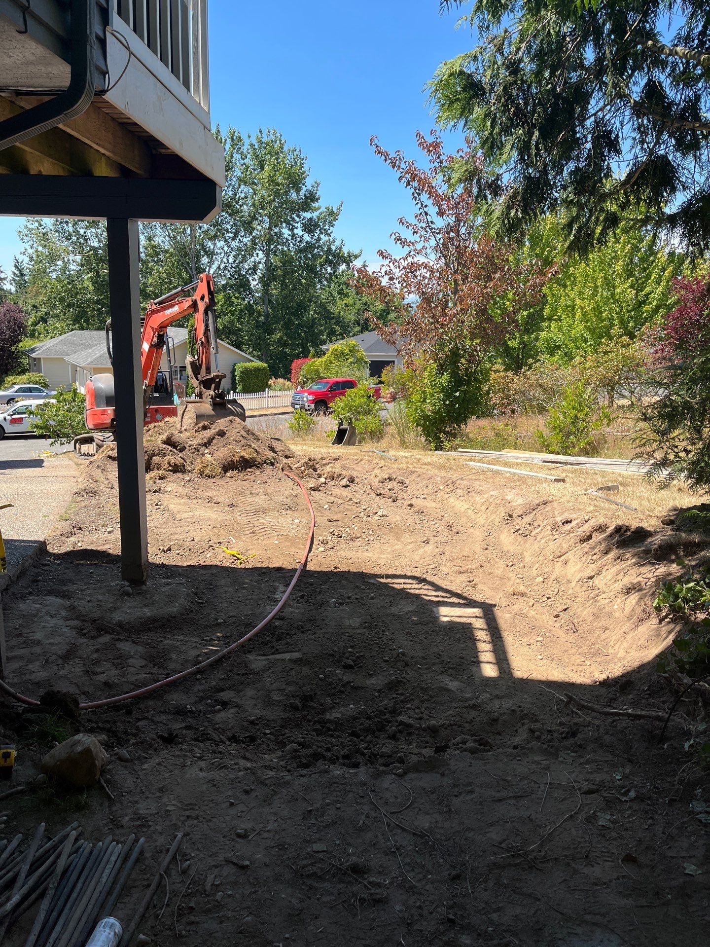 Concrete Back Patio Makeover  by Jireh Asphalt & Concrete Inc 