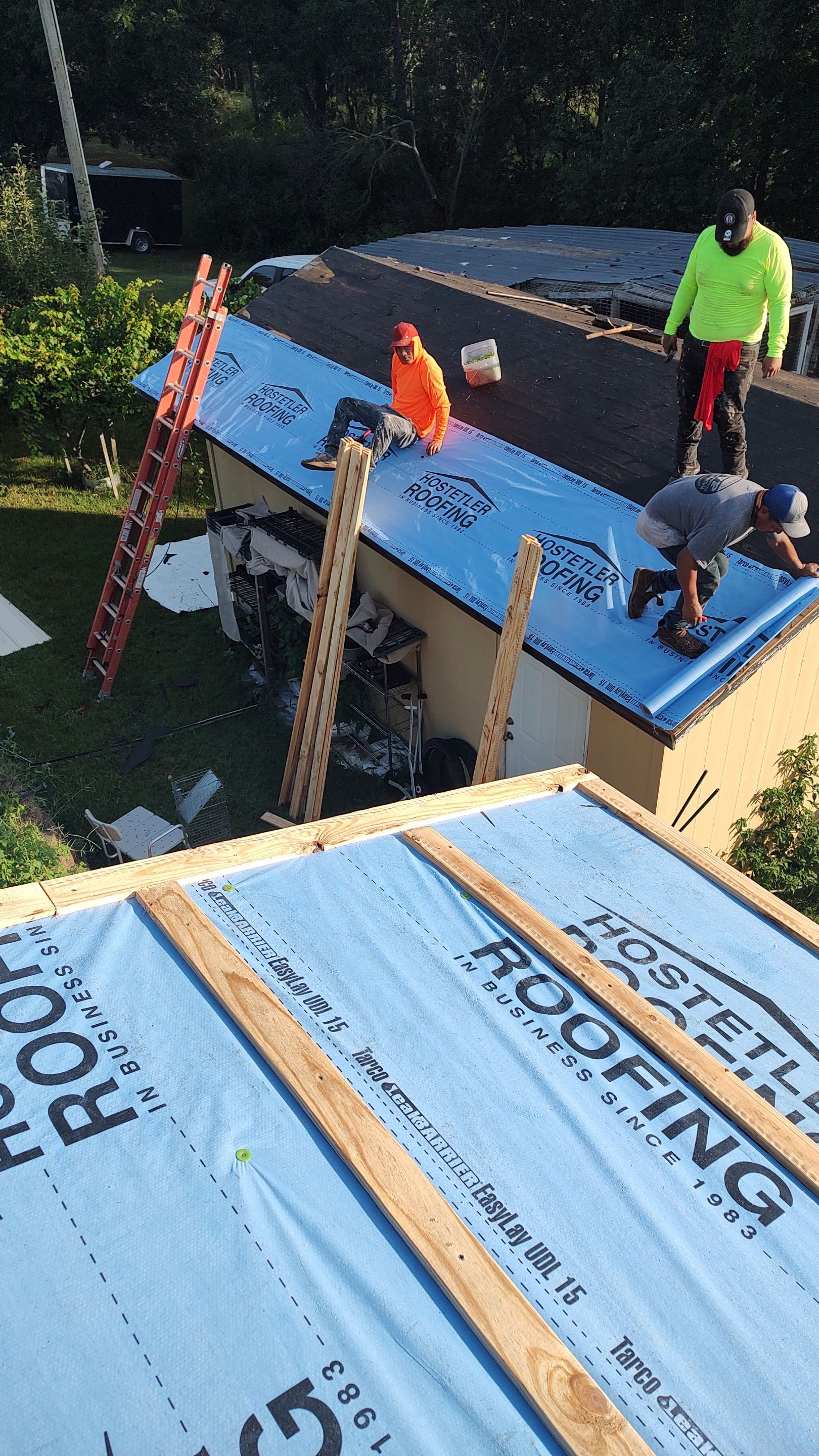 Residential Metal Roof Replacement using Reed's Metals by Hostetler Roofing