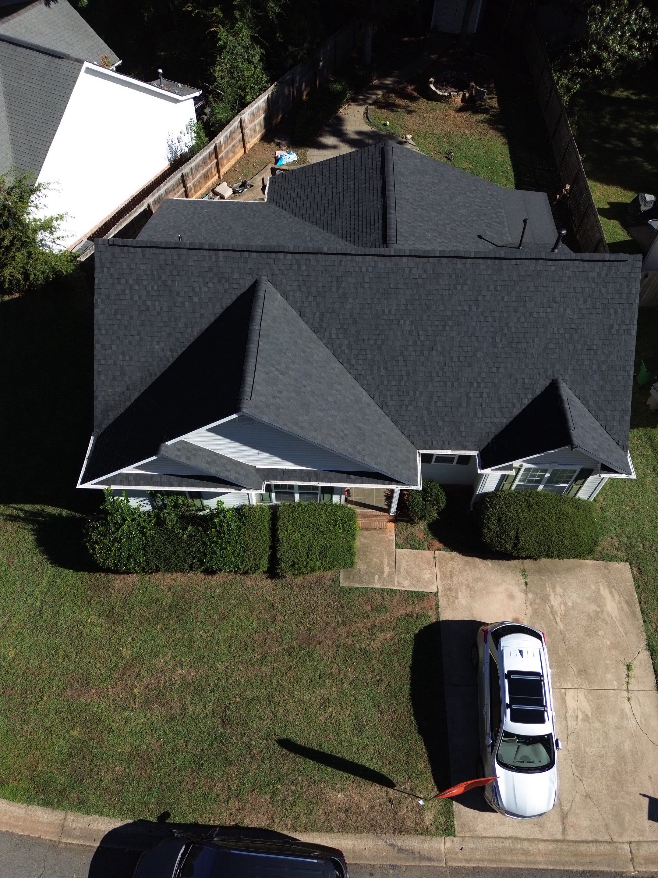 Roof and gutter replacement by hail and wind damage by Just Brilliant Restoration JBR