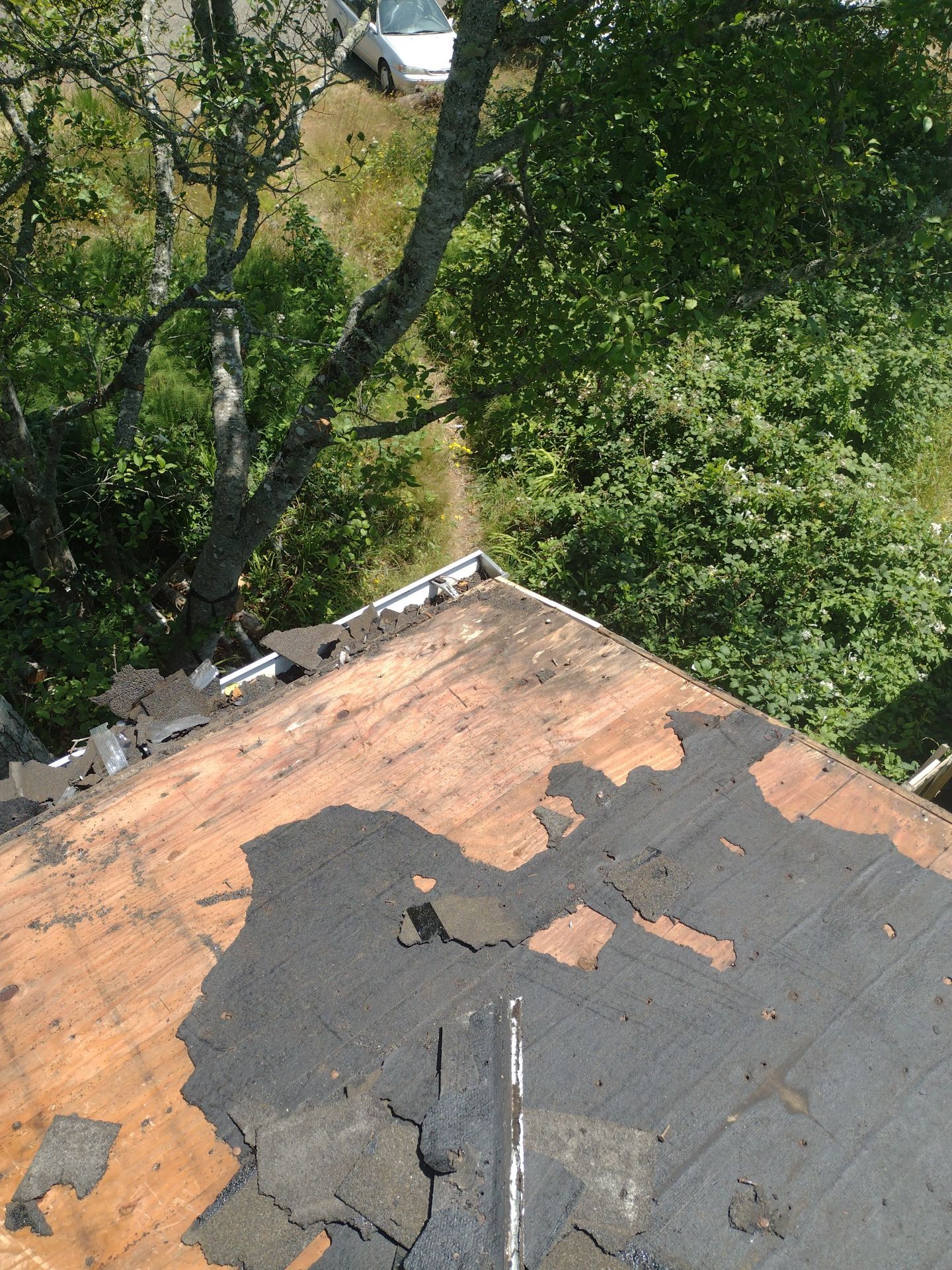 Residential Roofing Installation using Malarkey Highlander (Color: Midnight Black) by Orezona Building & Roofing Company, Inc.