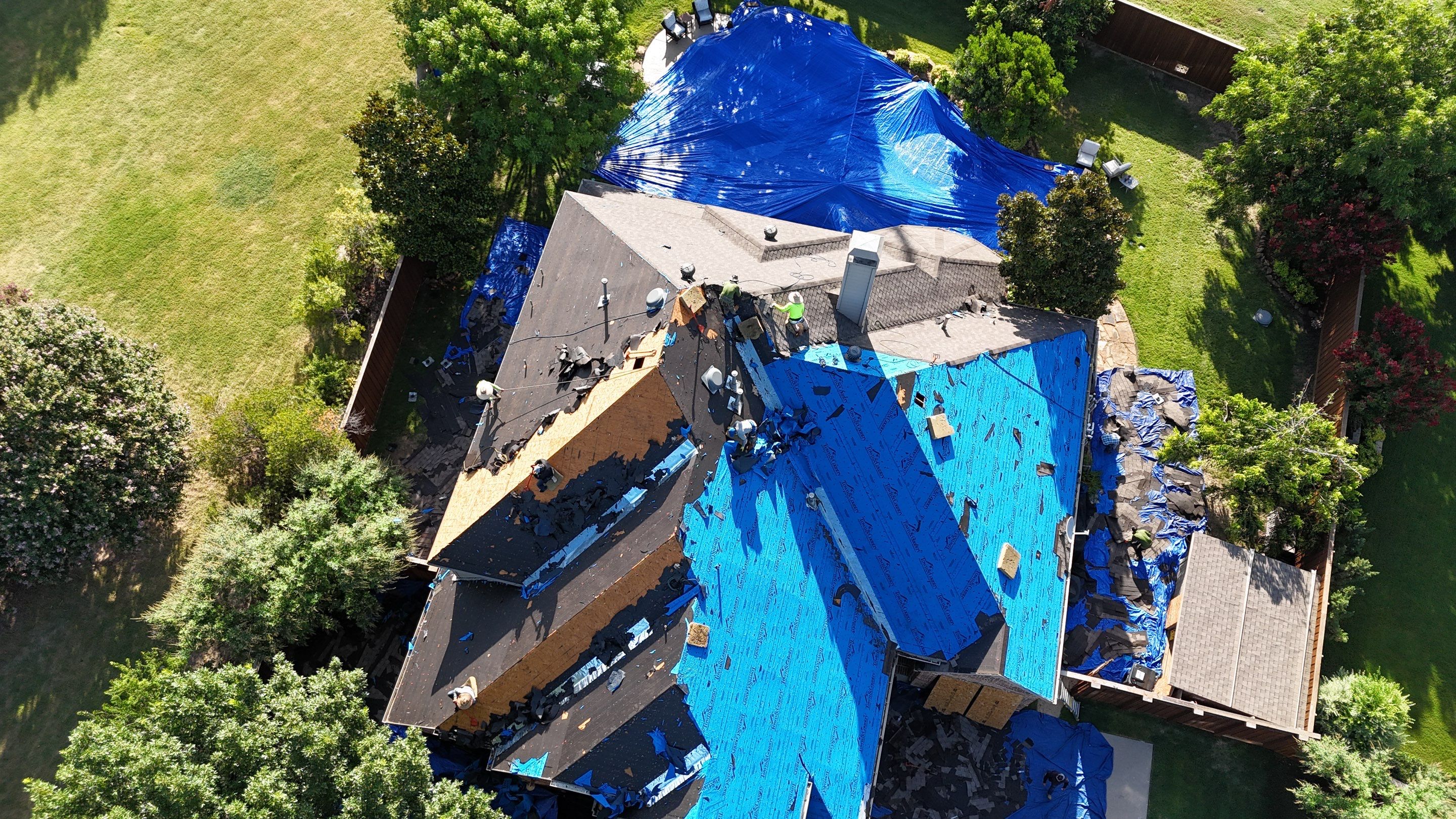 Residential Roof Repair using IKO Dynasty Class 3 Impact Resistant Shingles by Becker Roofing and Exteriors