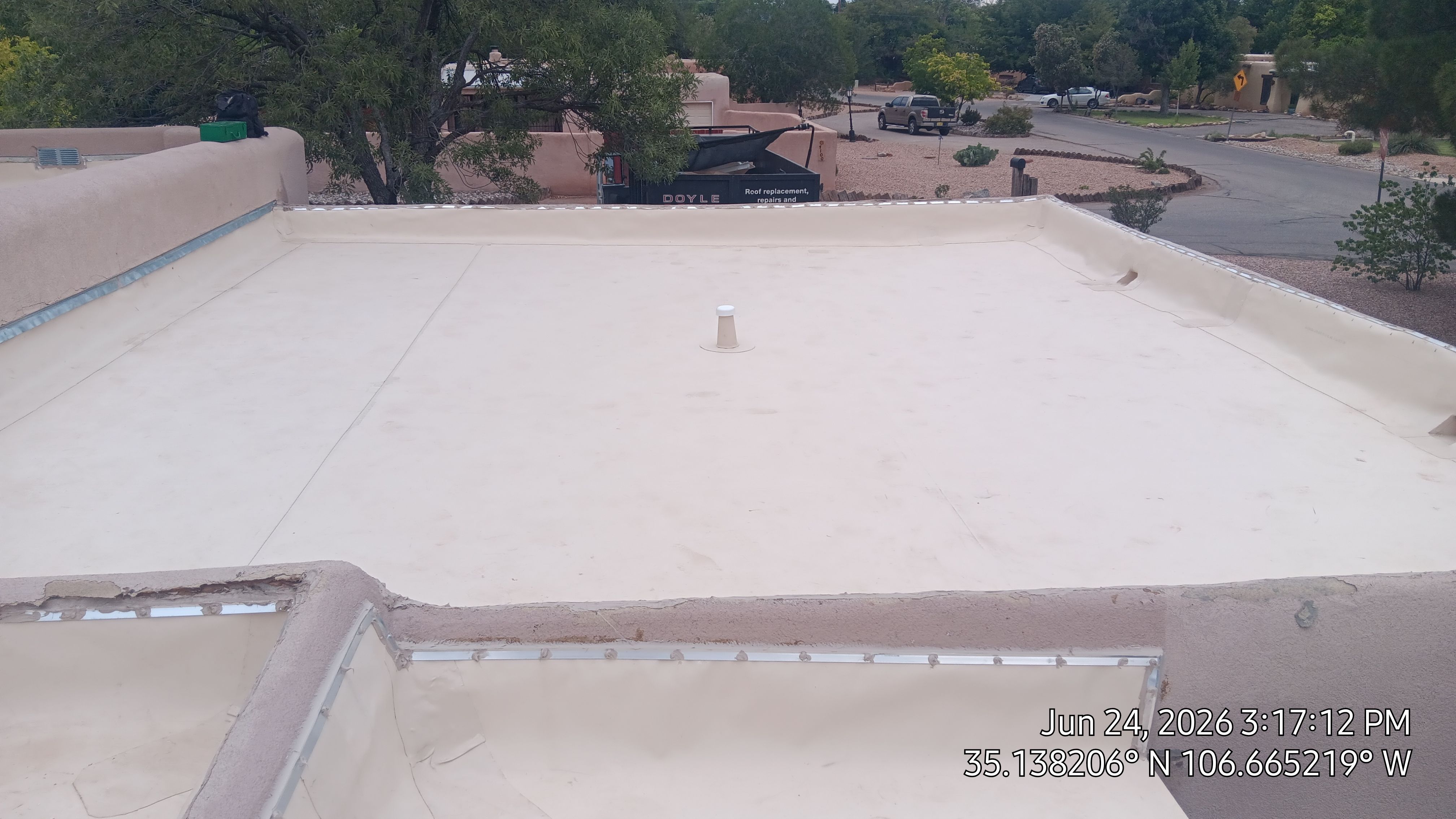 TPO Membrane Roof Replacement for Los Ranchos De Albuquerque Residence by Doyle Roof Masters Inc