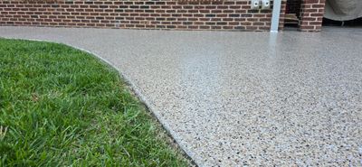 Back Patio using Saddletan