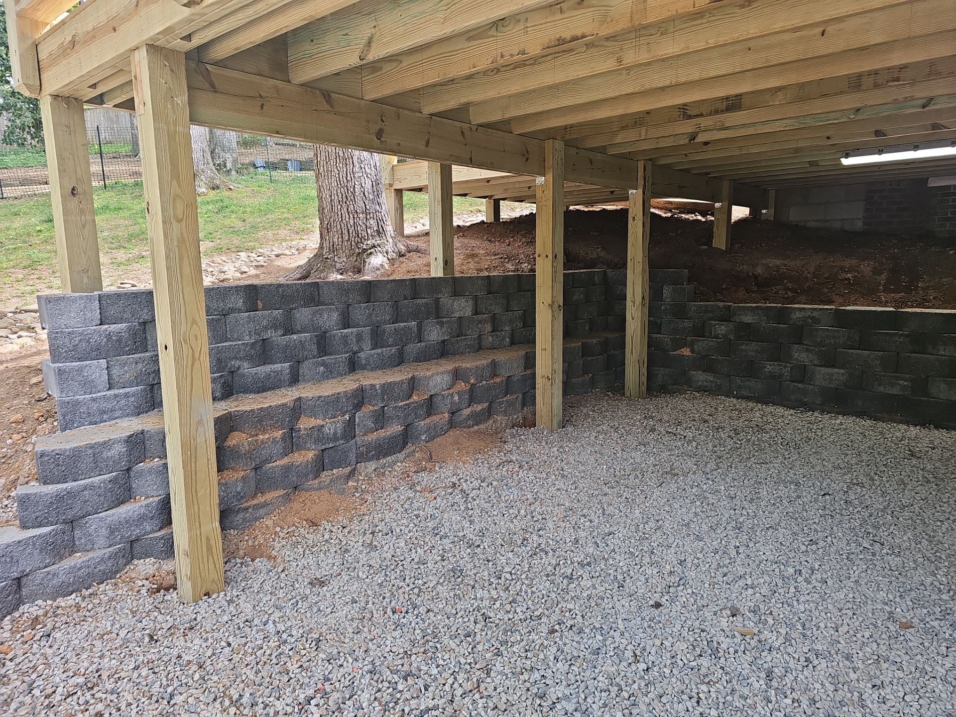 New Deck Construction & Site Improvements by Billy Weatherspoon Contractor