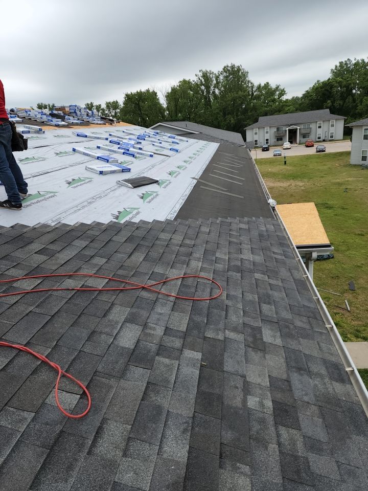 Multifamliy Complex ROOF REPLACEMNT with Ventilation Upgrades using Malarkey Vista Class III IR Shingles by Gorilla Exteriors Contracting, LLC