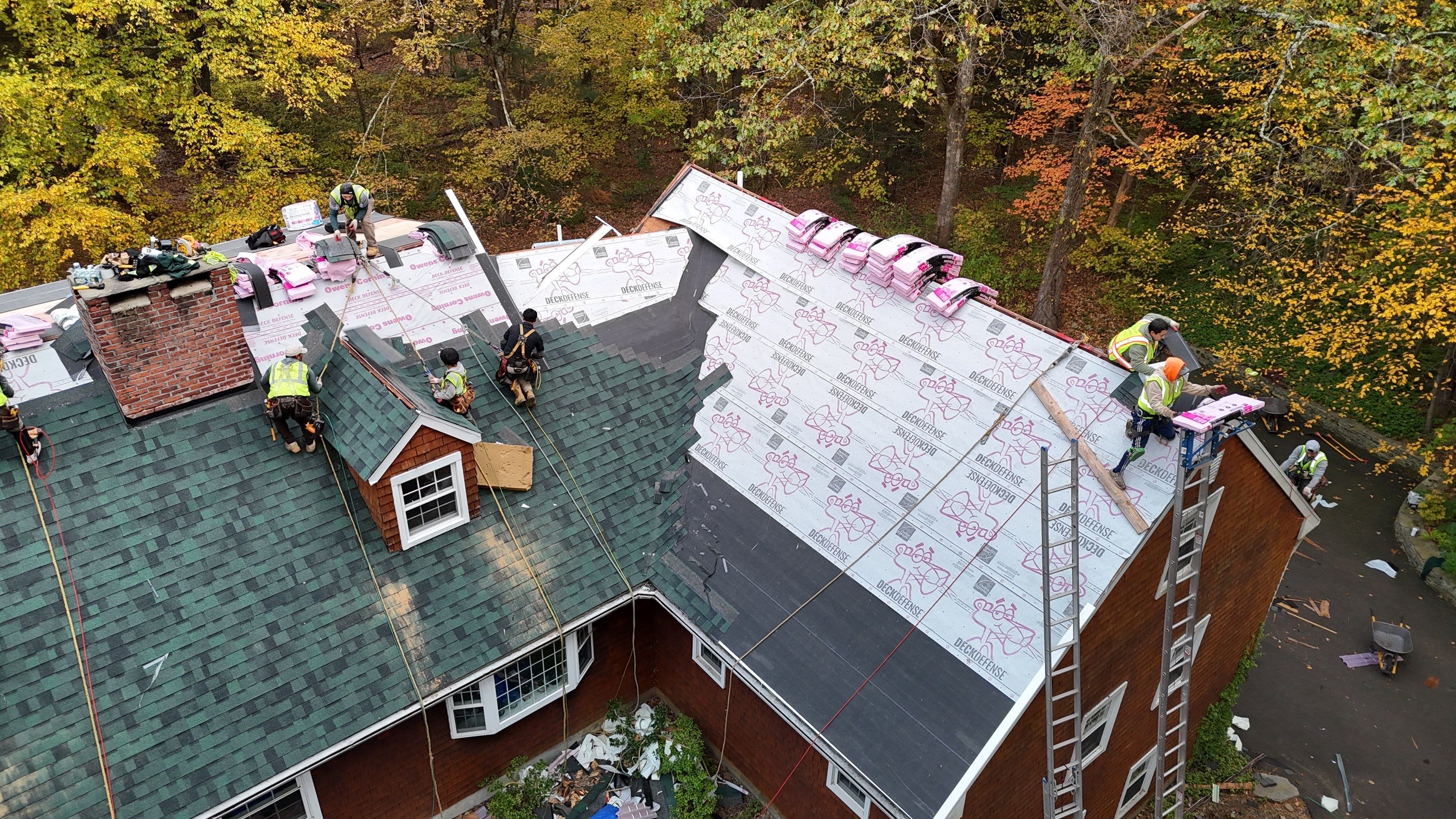 Owens Corning Duration : Chateau Green with Copper Accents in Avon, CT by Golden Shield Roofing
