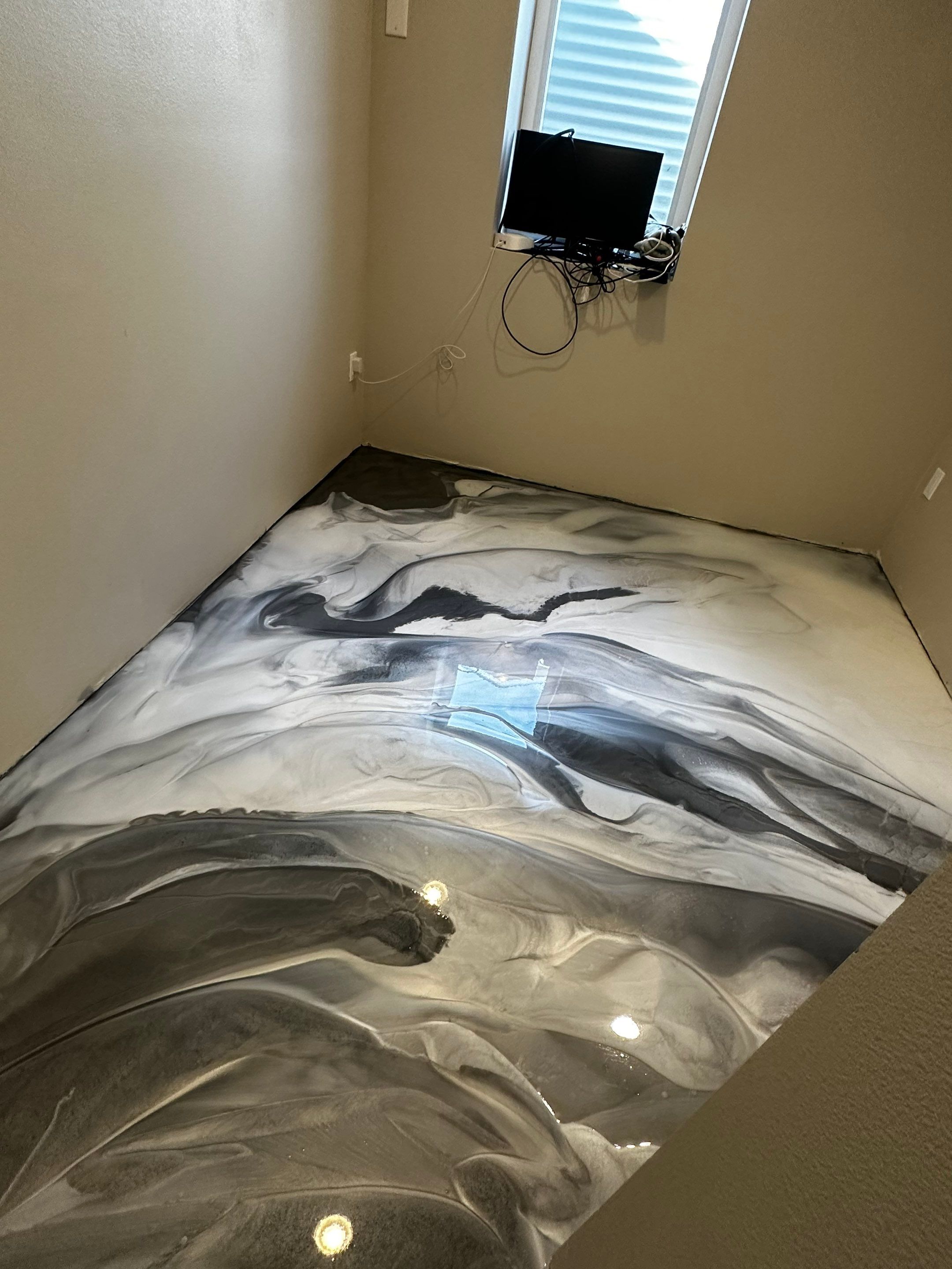 Marble Flooring by Cutting edge painting 