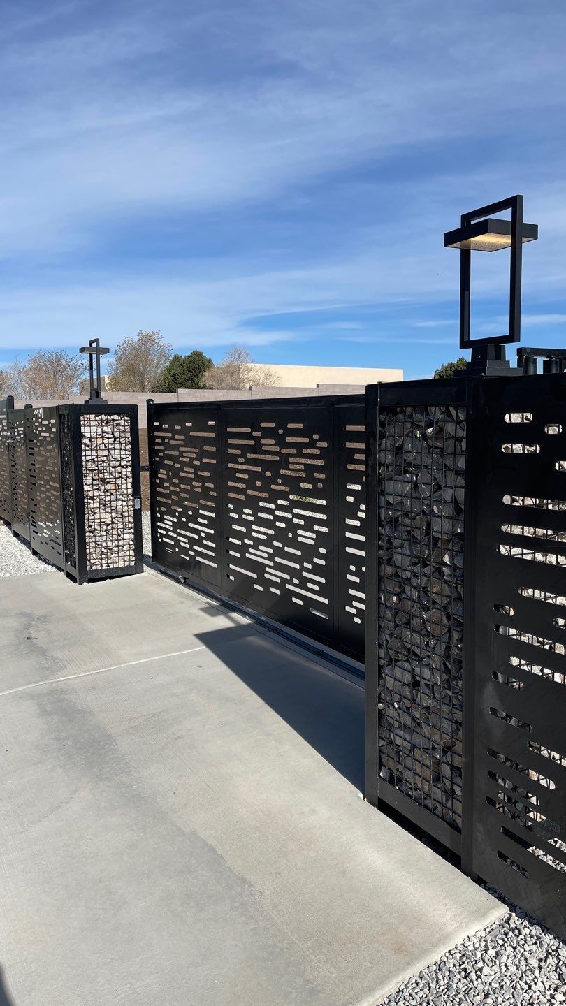 Residential using Custom Wrought Iron and DM Contempo by Valley Fence Company