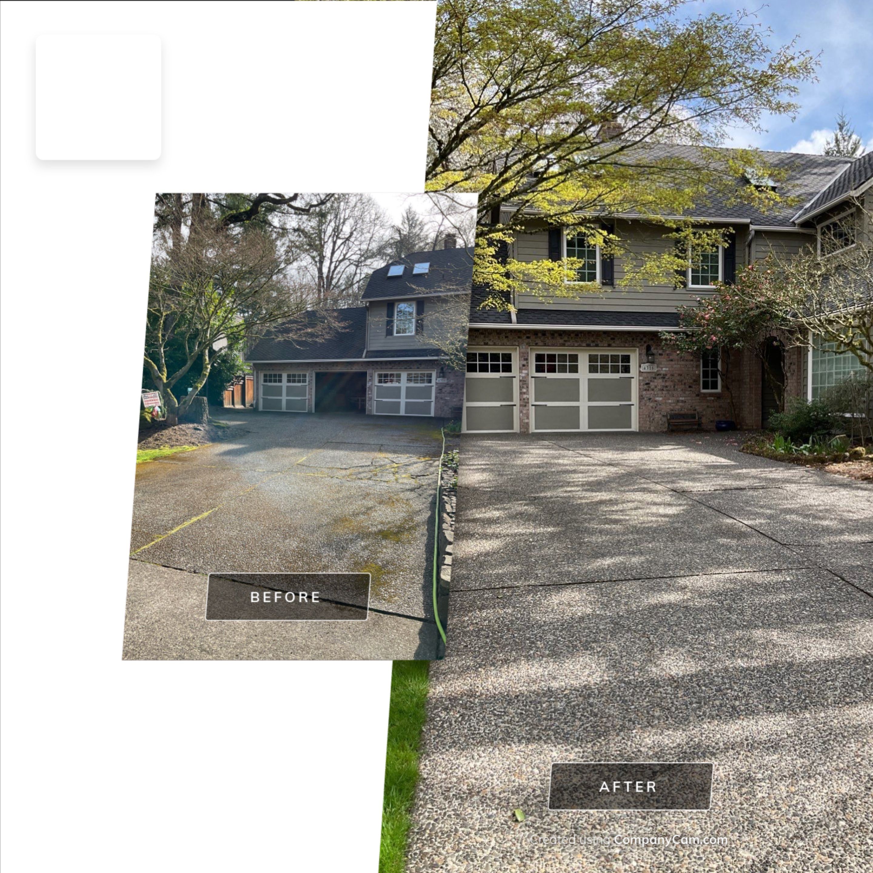 Roof Treatment and Driveway Wash Using Biocide by Willamette Outdoor Wash LLC