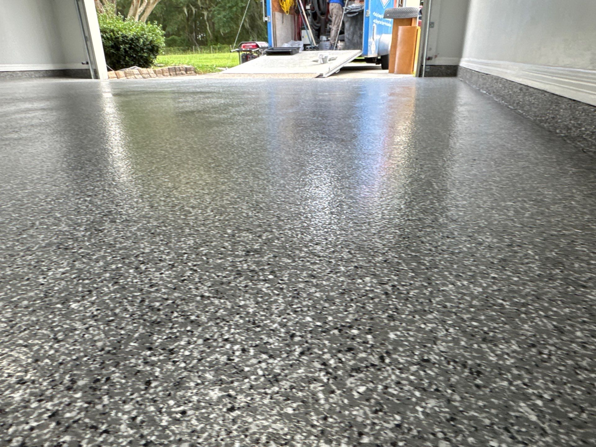 Garage Project in Alachua, FL in Smoke by Cross Creek Concrete Coatings